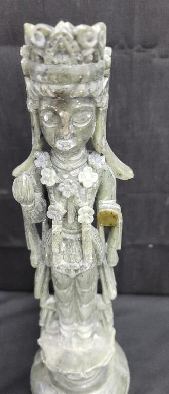 Vintage Hand Carved Stone Hindu Deity
