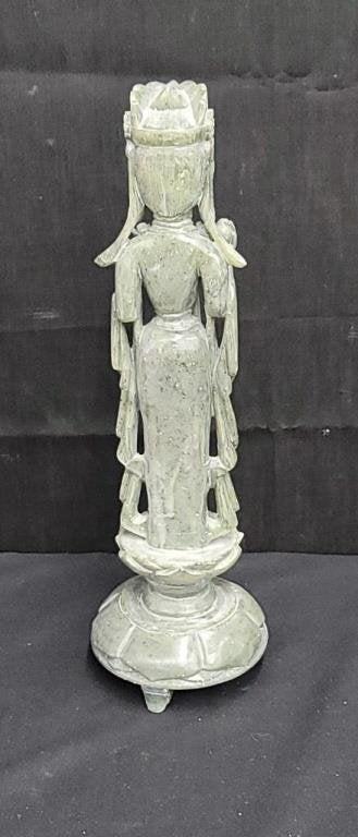 Vintage Hand Carved Stone Hindu Deity