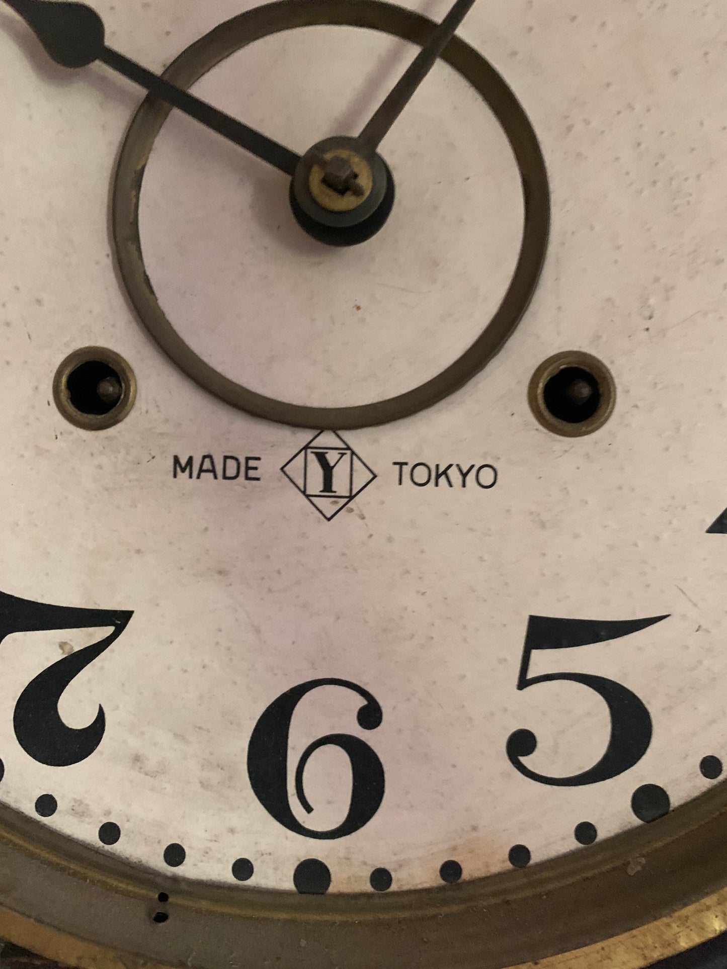 Antique Japanese wall clock