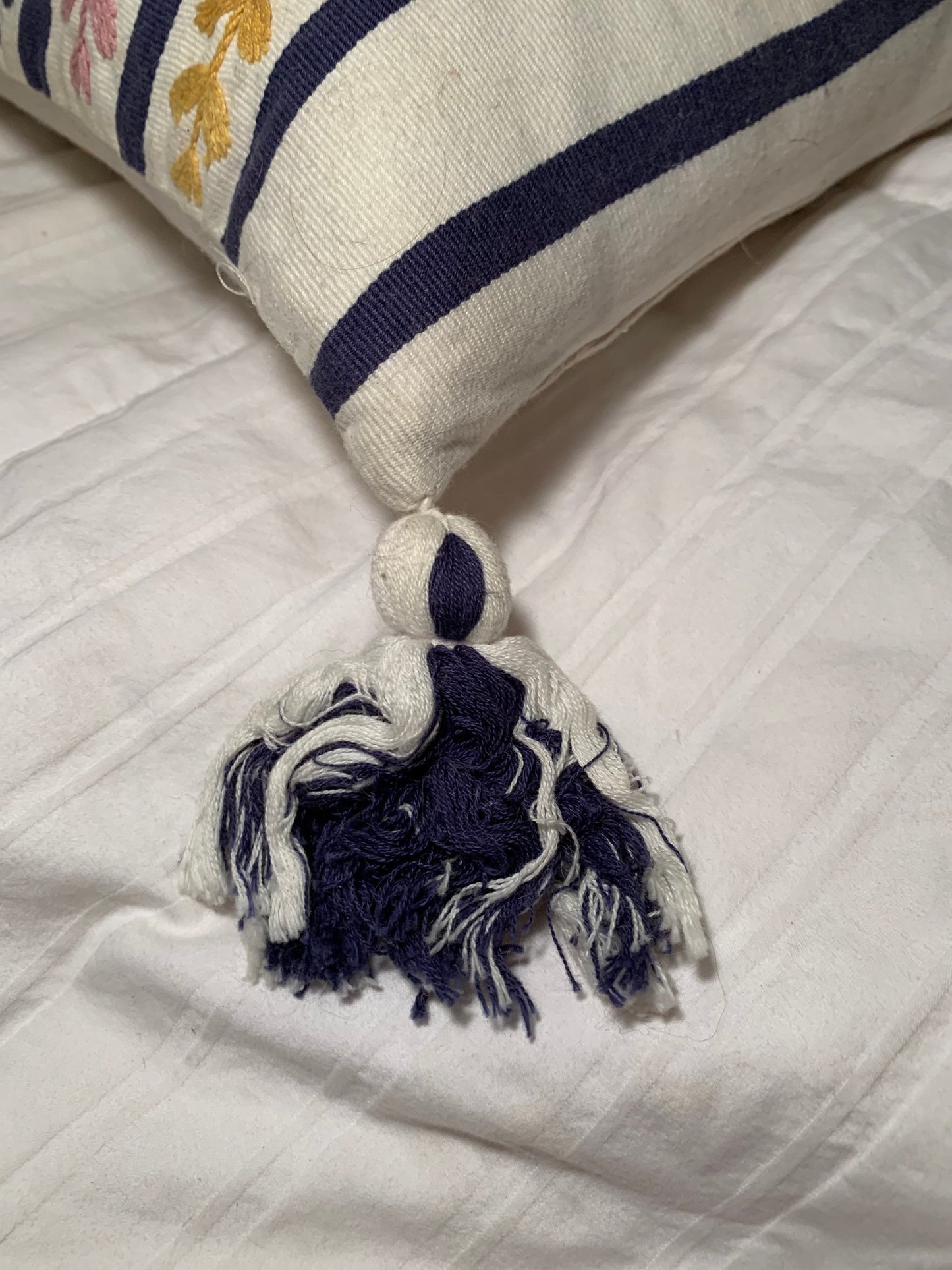Bolster Pillow With Tassels