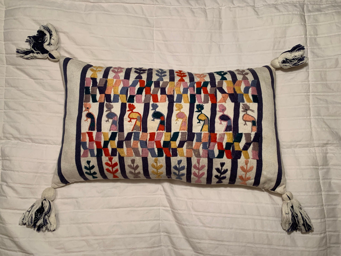 Bolster Pillow With Tassels