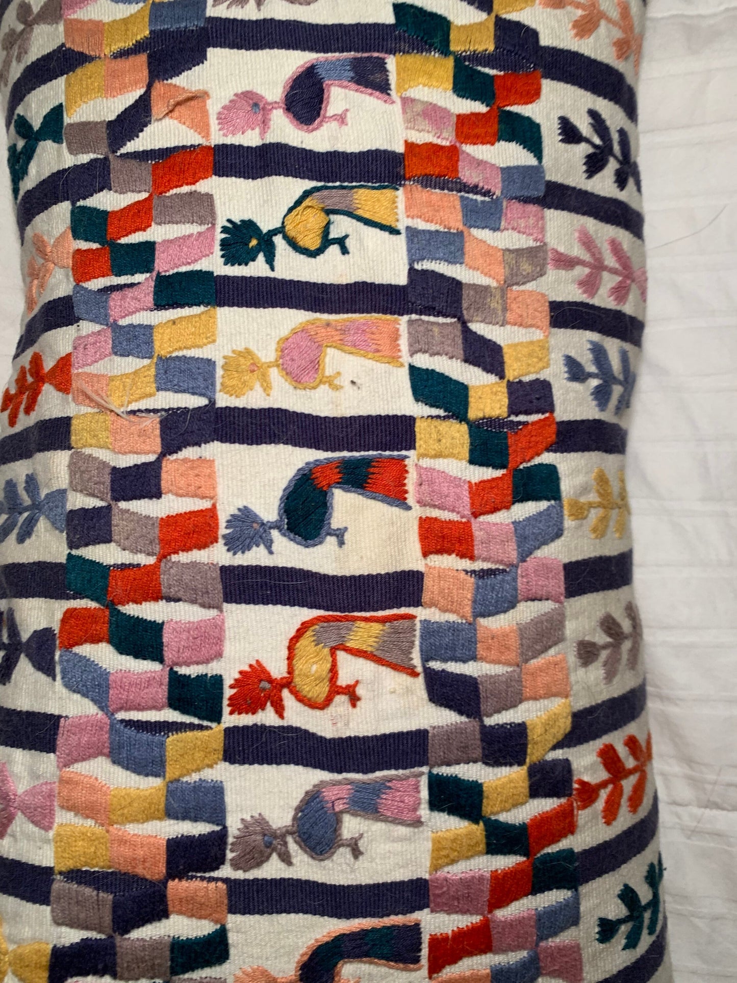 Bolster Pillow With Tassels