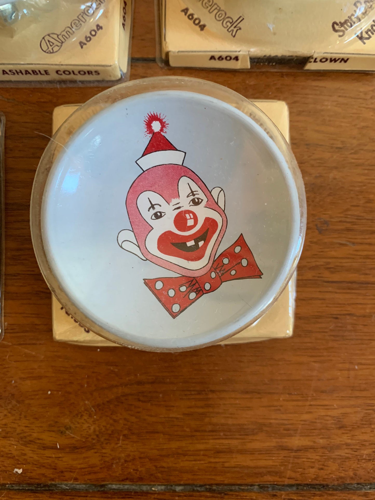 Vintage 1950s Clown Knob