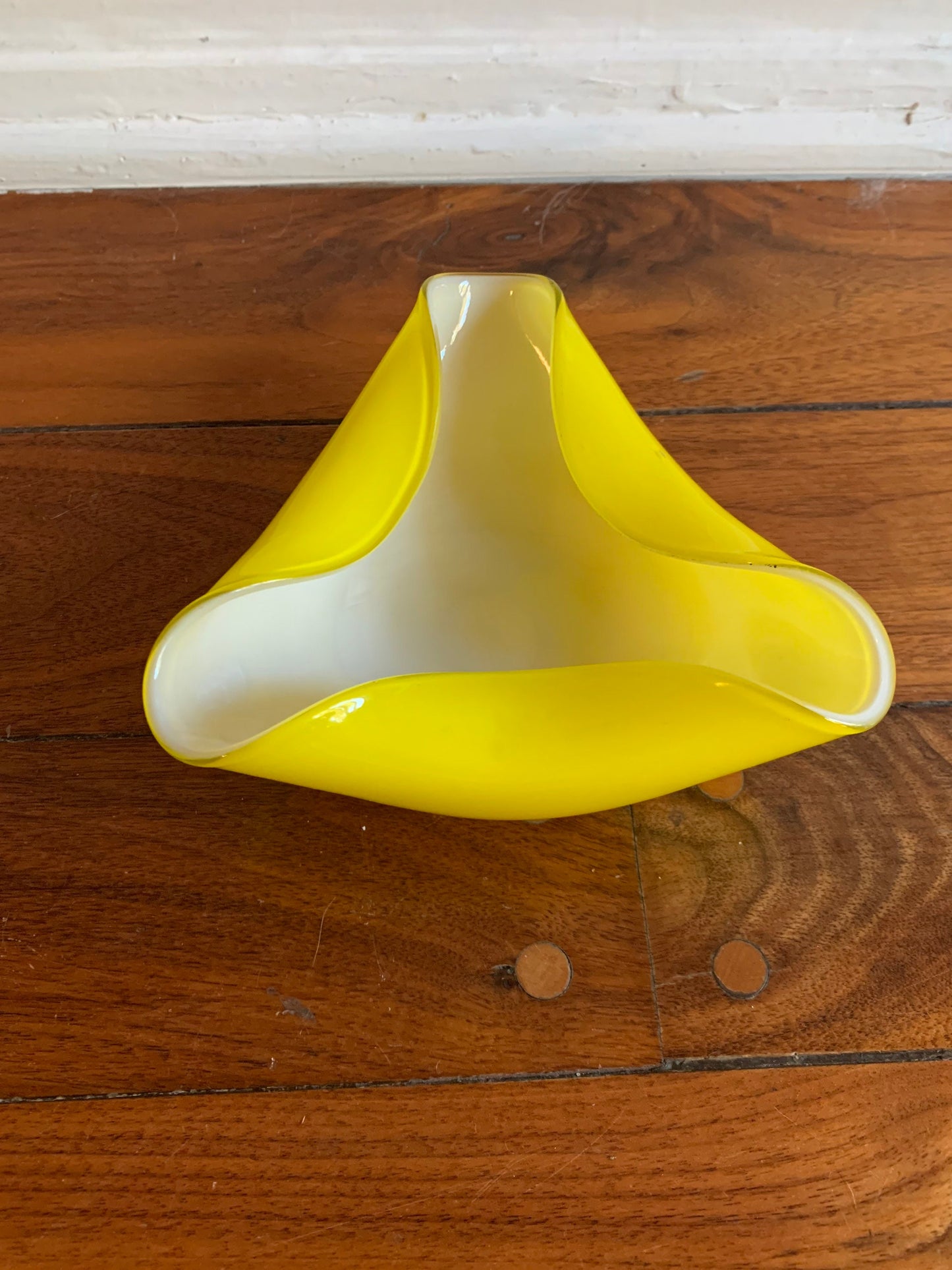 Yellow Murano Glass dish