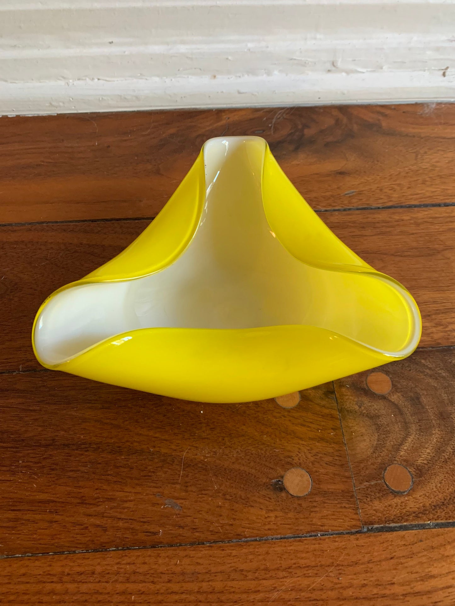 Yellow Murano Glass dish