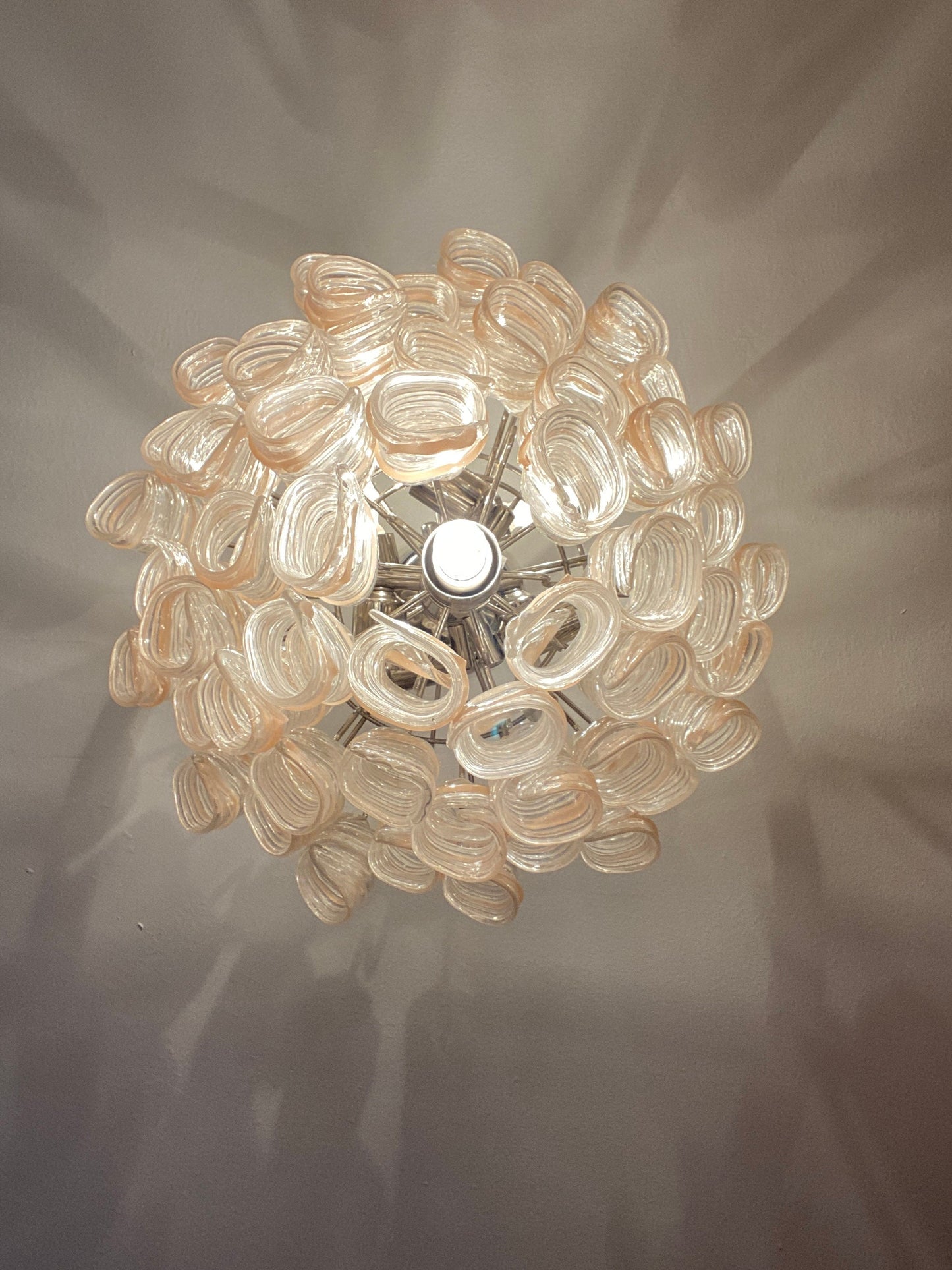 Art Deco Murano Glass Chandelier