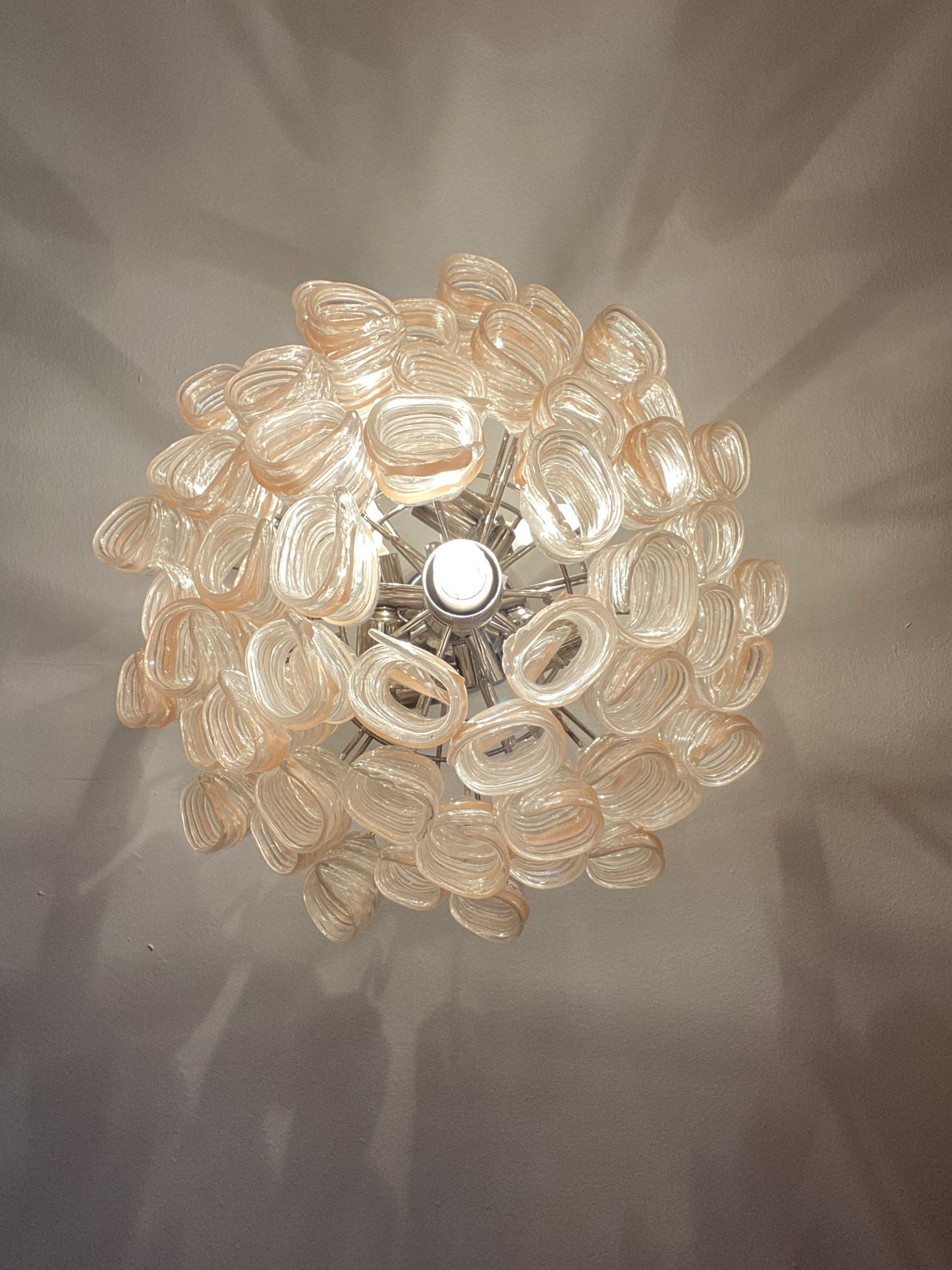 Art Deco Murano Glass Chandelier