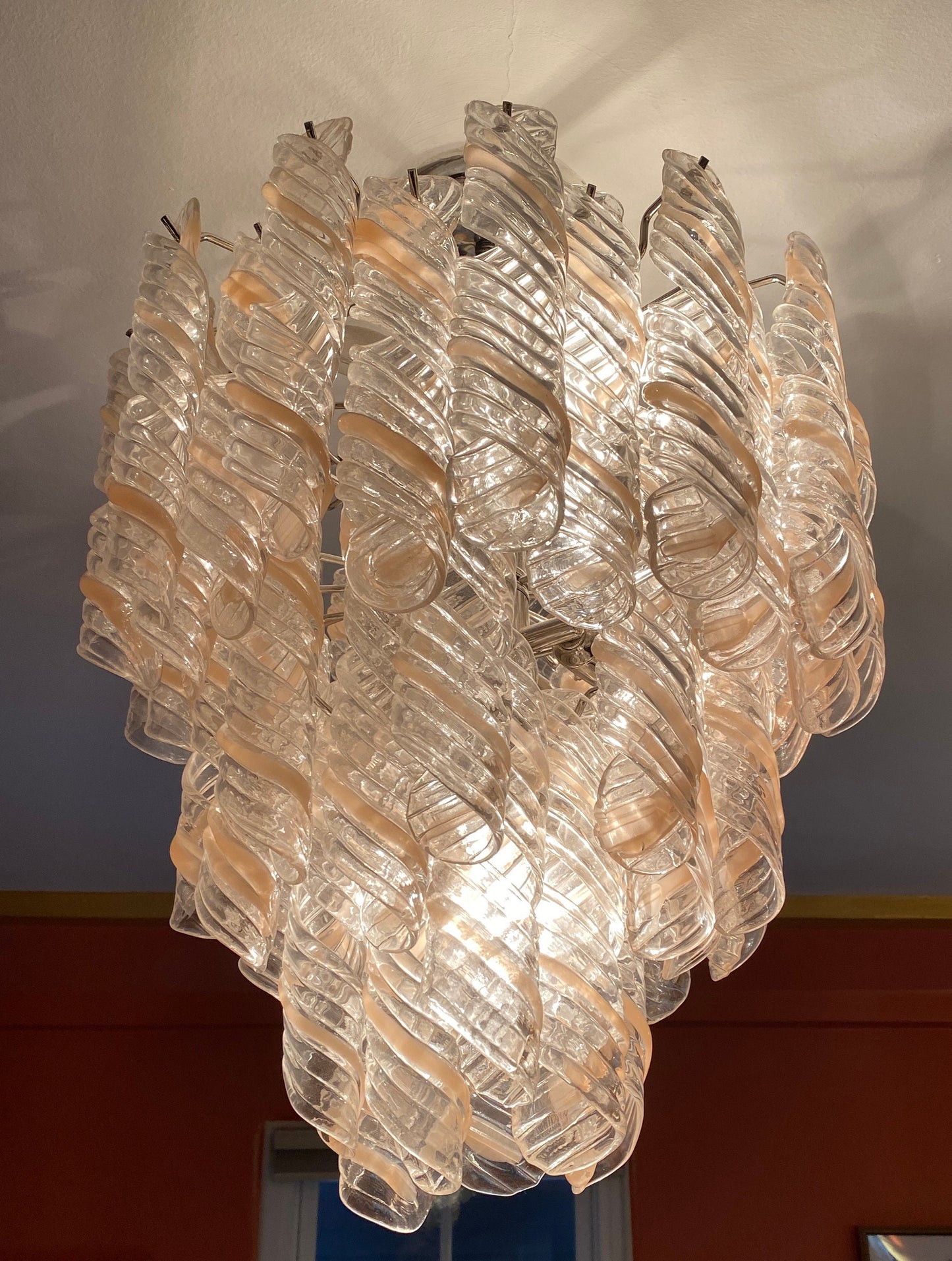 Art Deco Murano Glass Chandelier