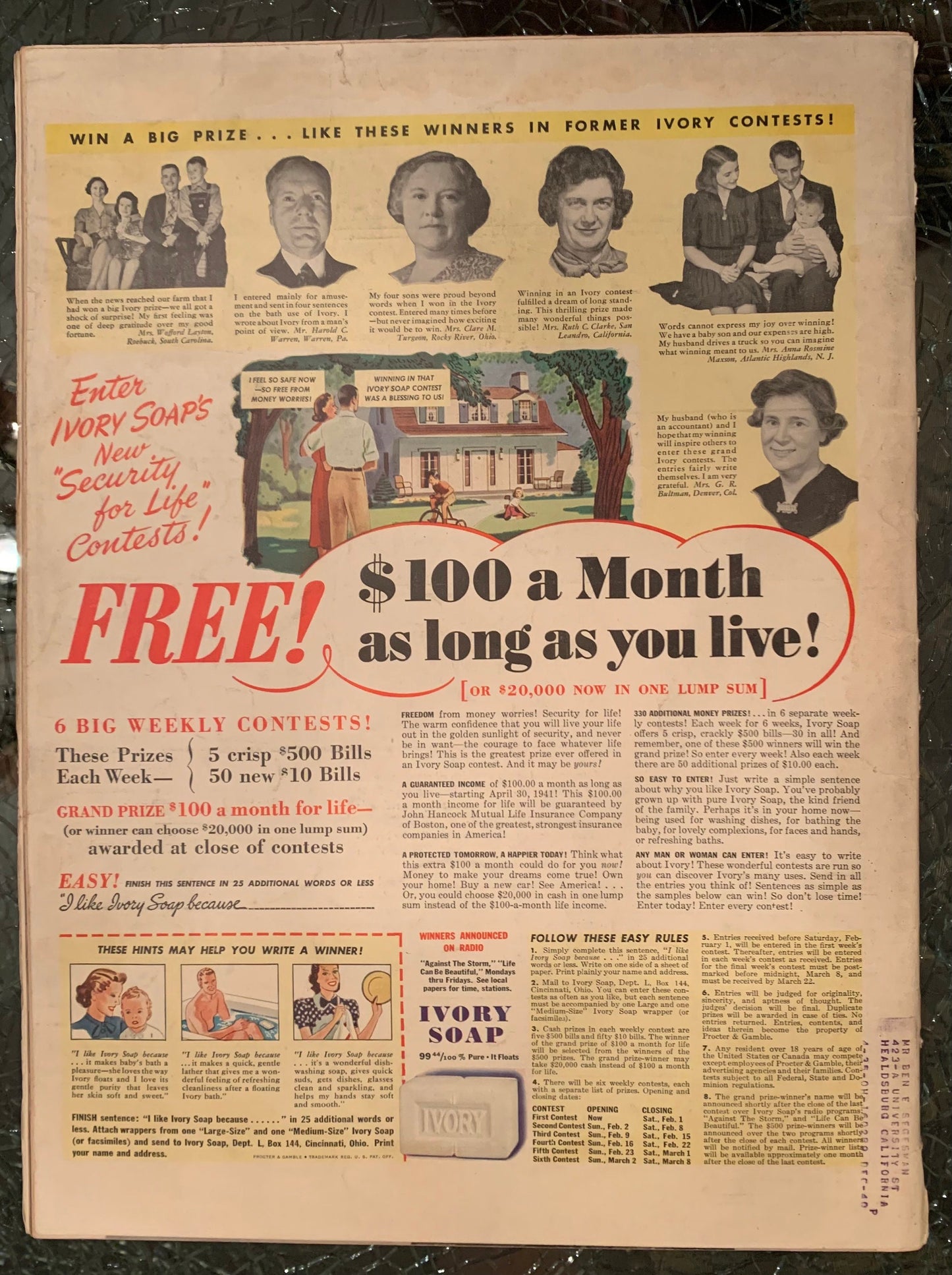 Life Magazine January 13, 1941 - Southern Sand Styles