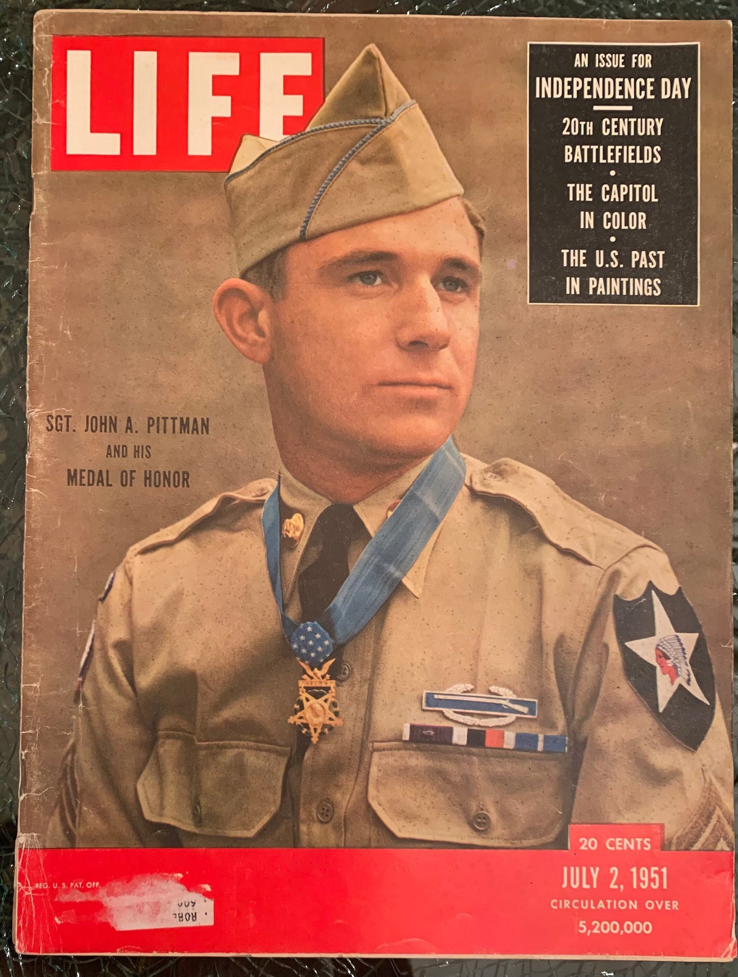 Life Magazine July 2, 1951 - Sgt. John Pittman