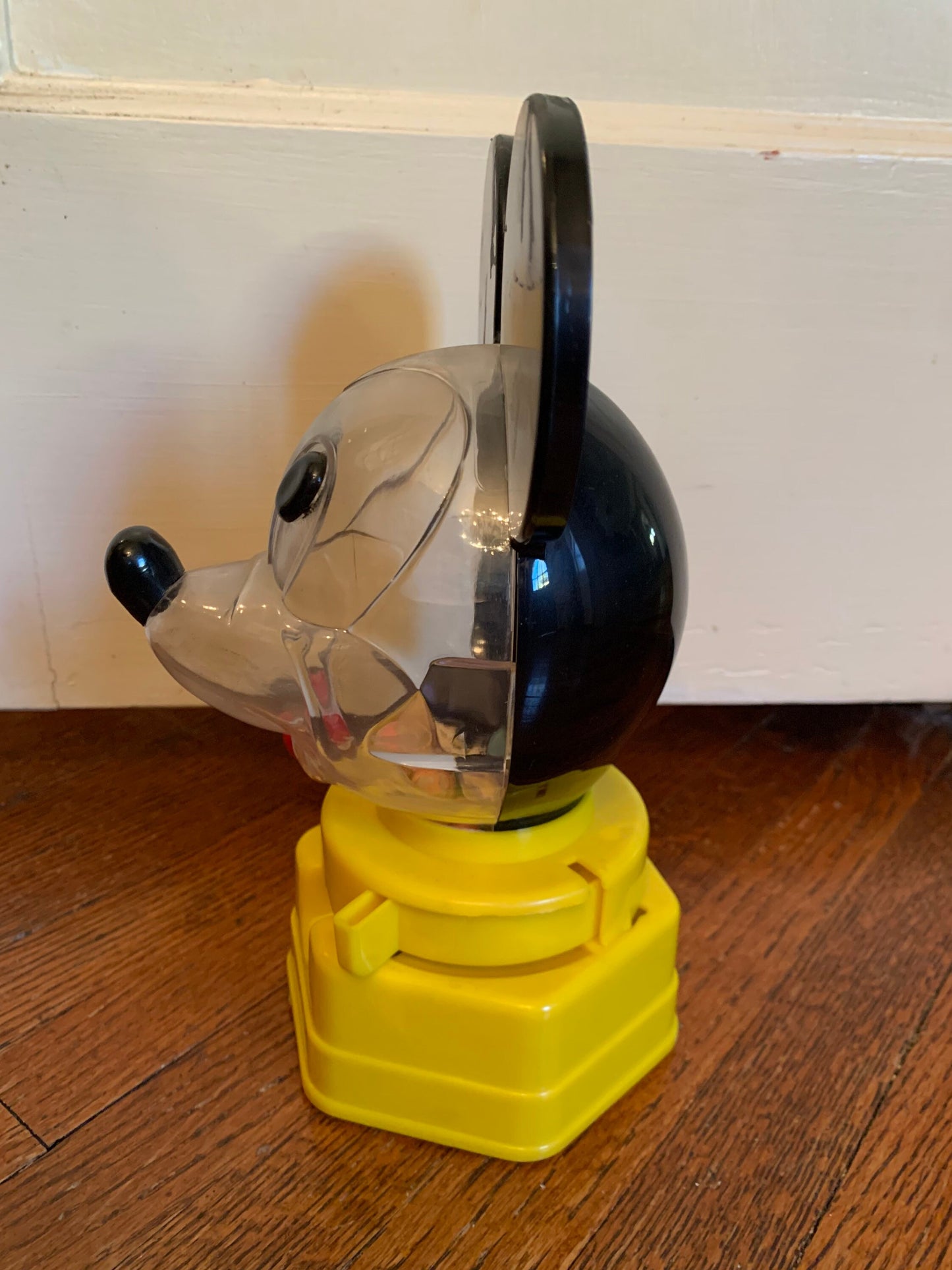 Vintage Mickey Mouse Plastic Gum Ball Dispenser