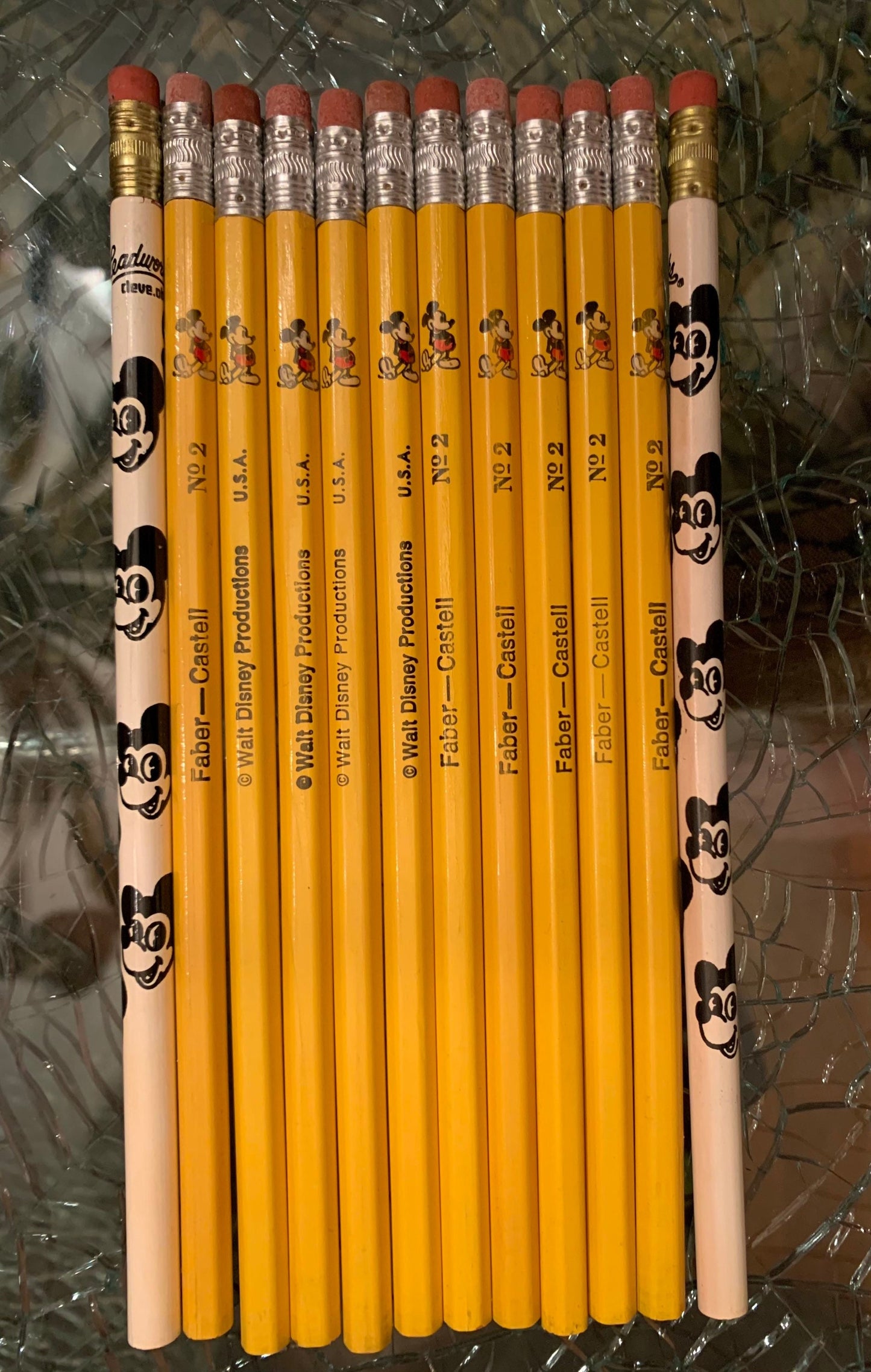 Vintage Mickey Mouse Pencils, Set of 12