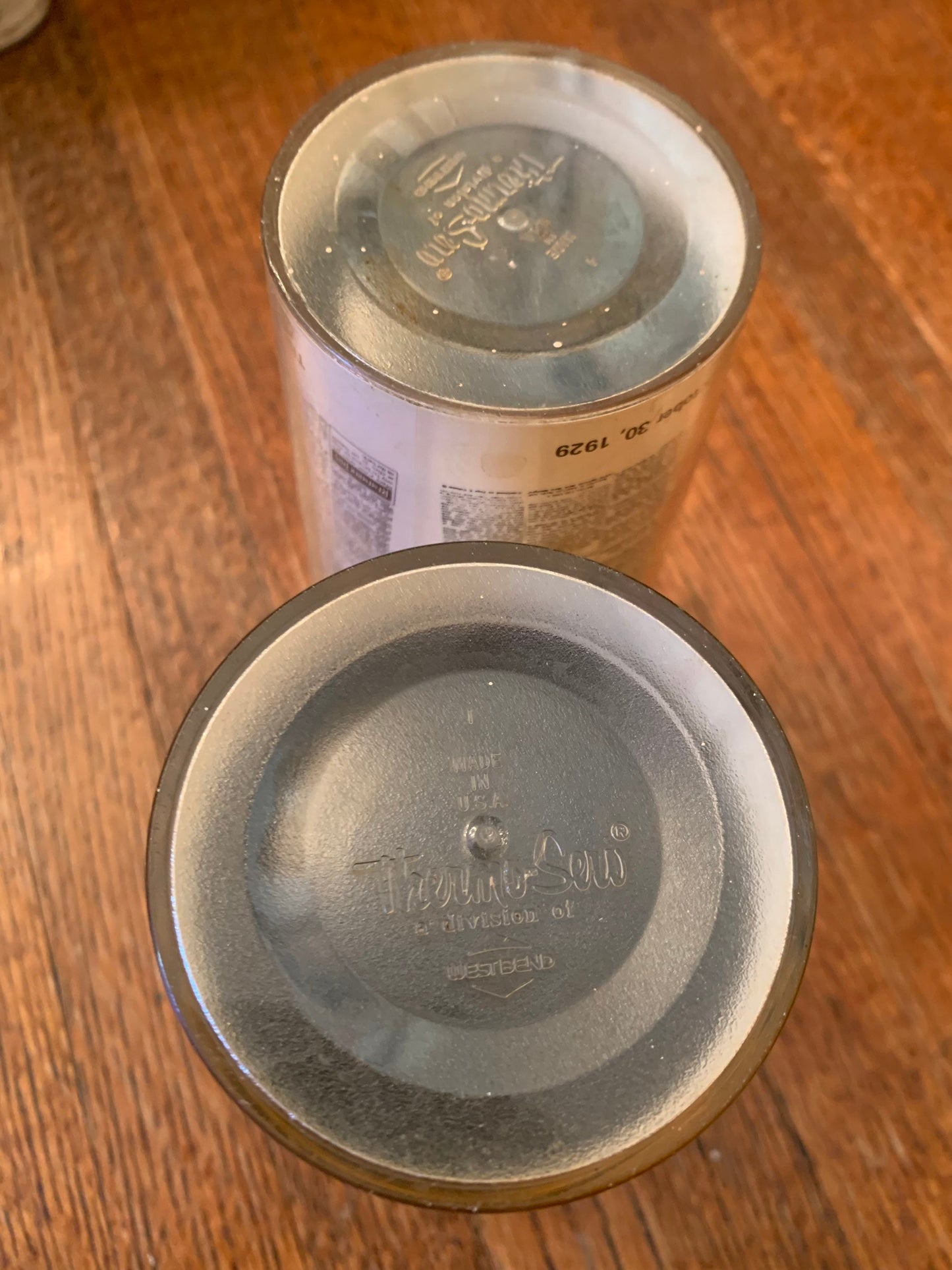 Old Newspaper Plastic Cups, Set of 2 - Walk on the Moon