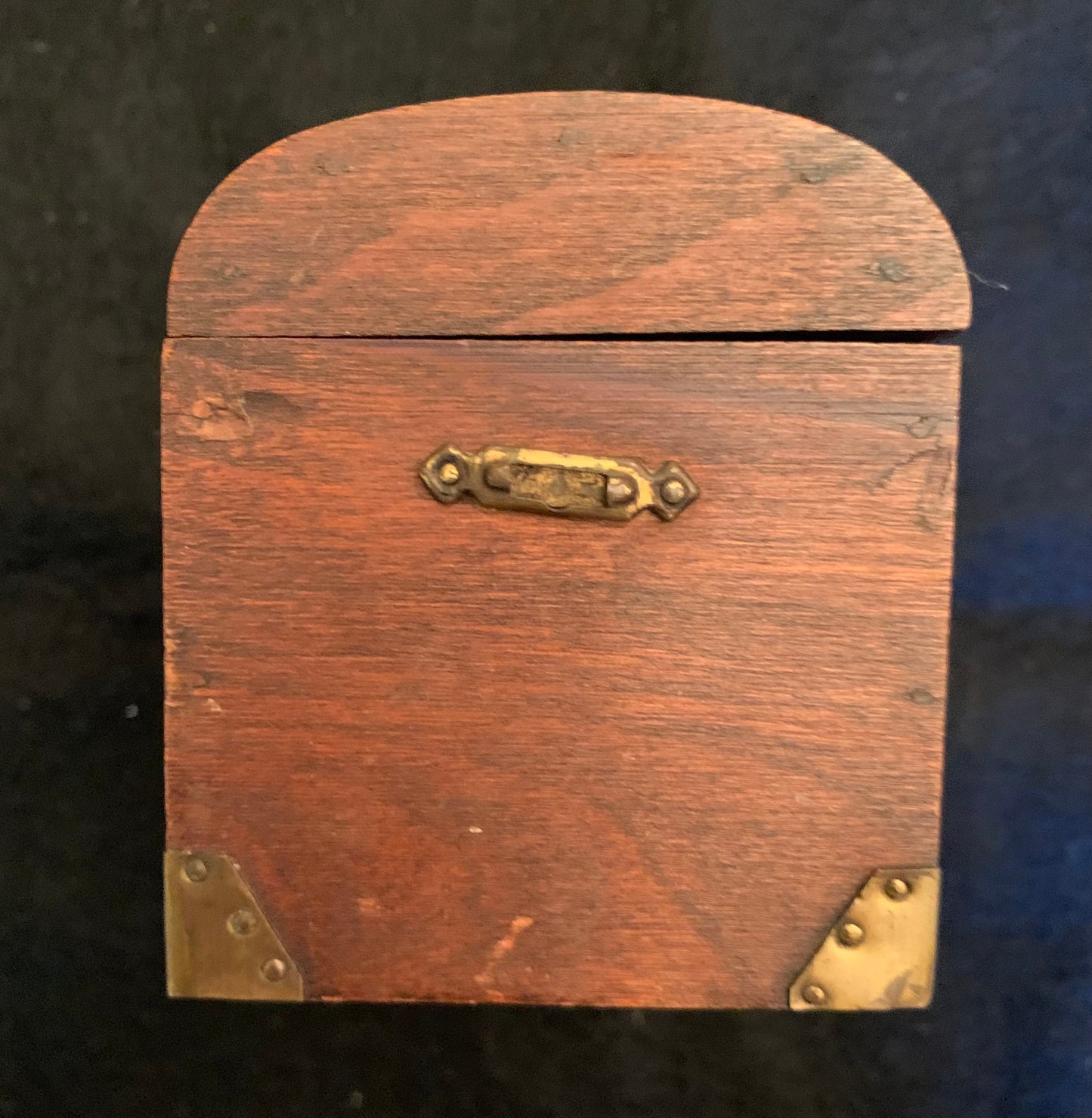 Vintage Music Box in Miniature Wooden Trunk