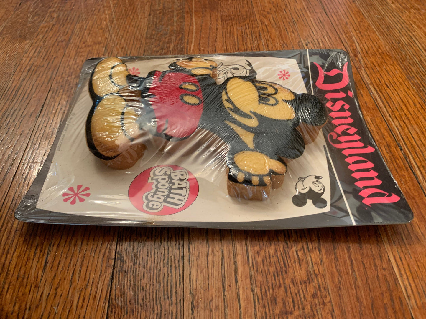 Vintage Mickey Mouse Disneyland Bath Sponge Toy