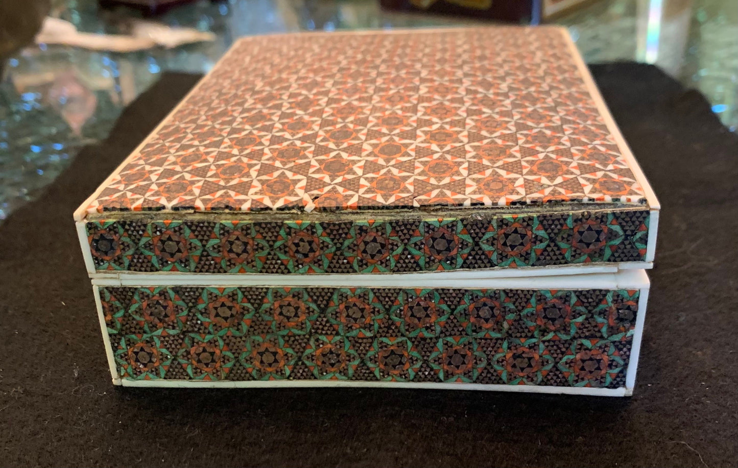 Vintage Bone and Wood Box