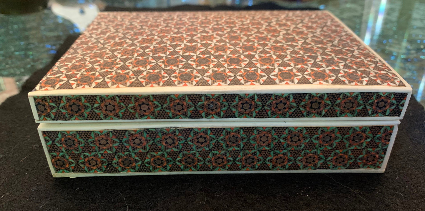 Vintage Bone and Wood Box