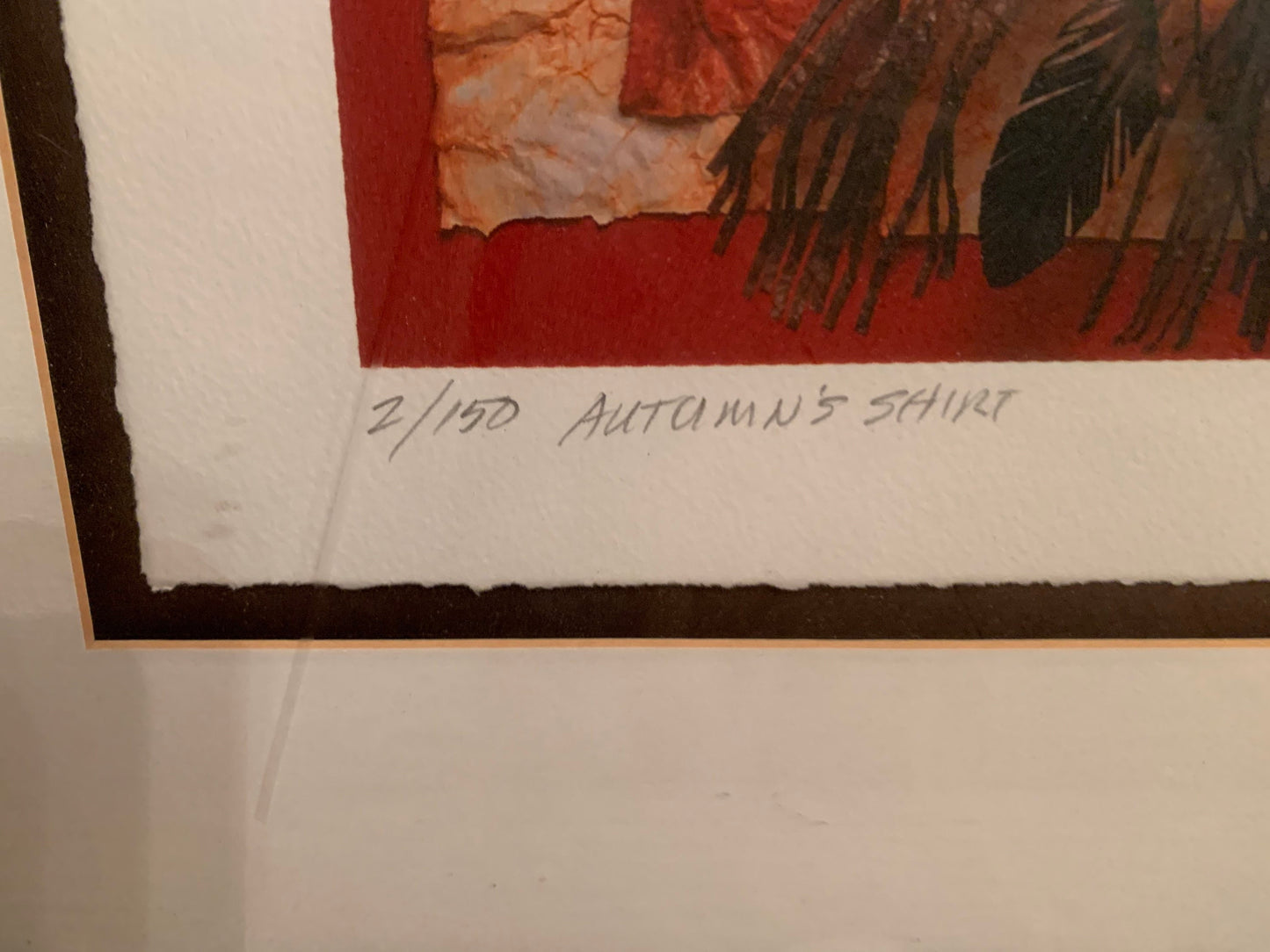 Vintage Native American Lithograph, "Autumns Shirt"
