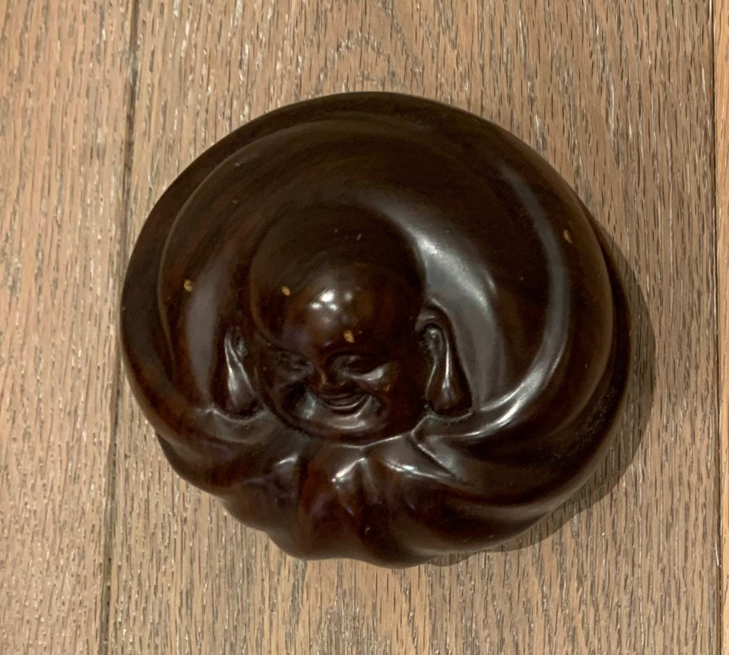 Vintage Hand Carved Wood Buddha