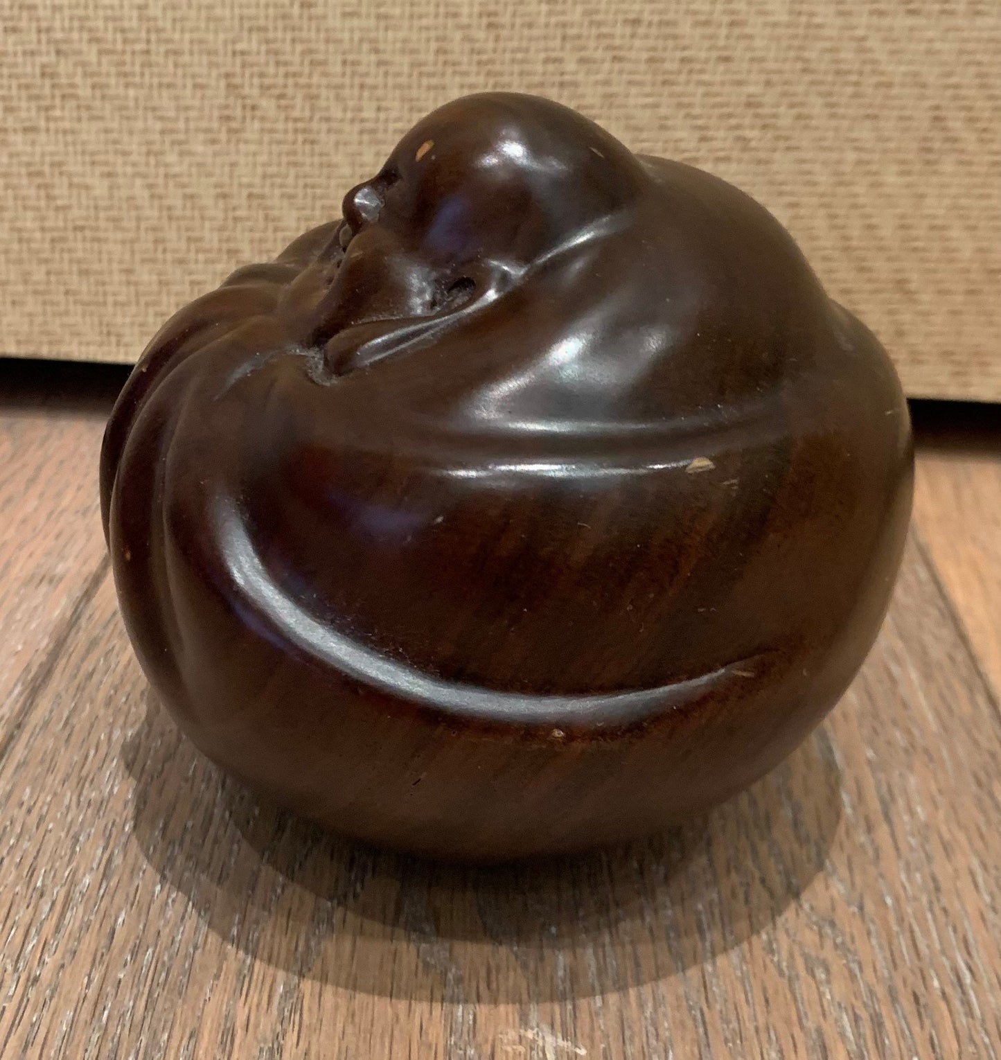 Vintage Hand Carved Wood Buddha