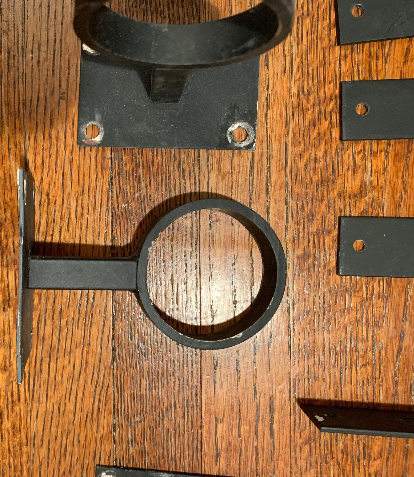Vintage Iron Curtain Rod brackets