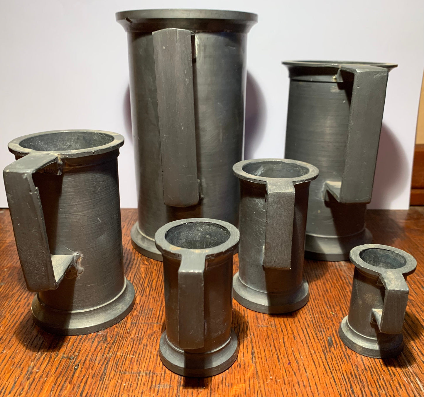 Pewter mugs set of 6