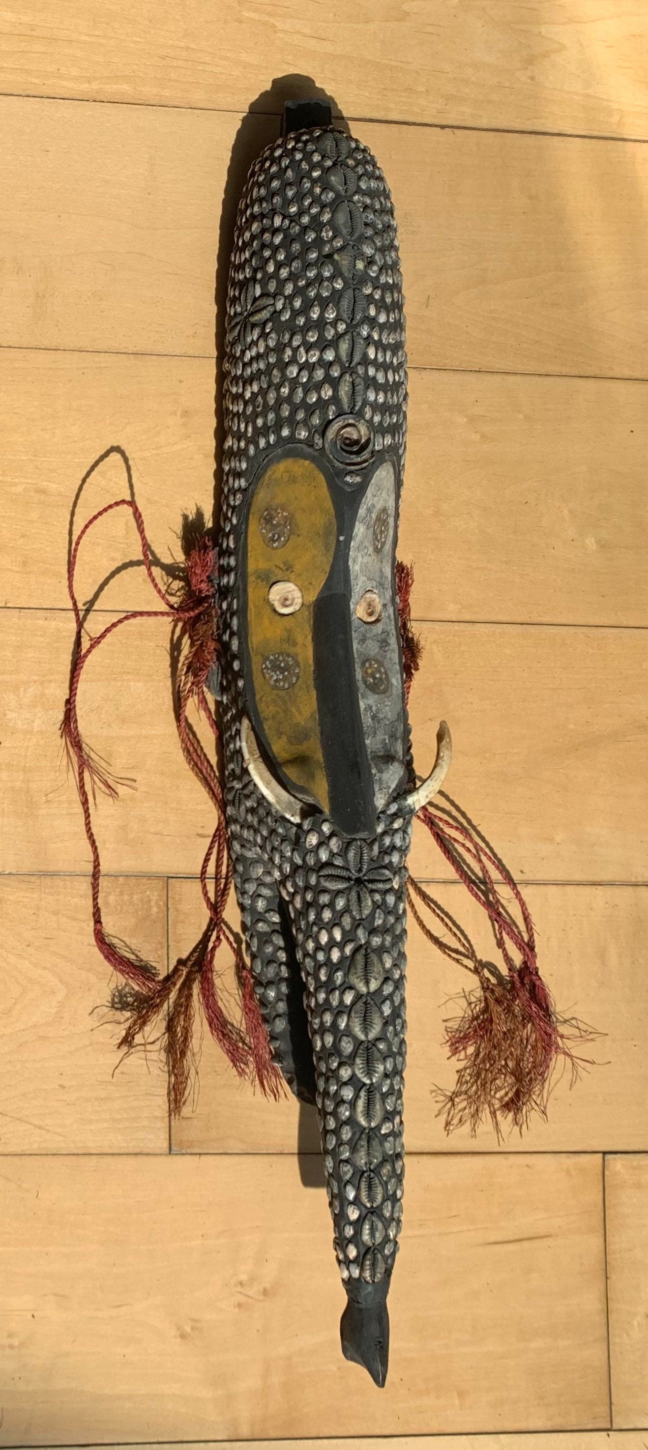 Wooden Middle Sepik River Mwai or Mei Mask