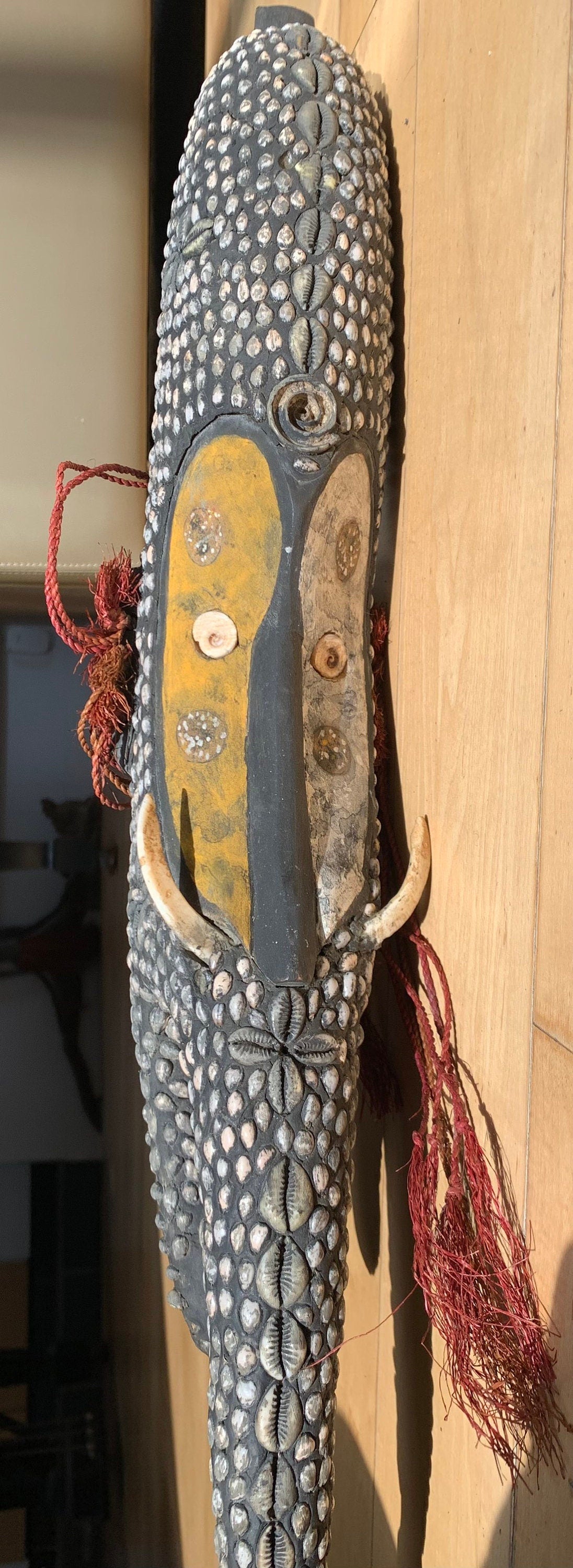Wooden Middle Sepik River Mwai or Mei Mask