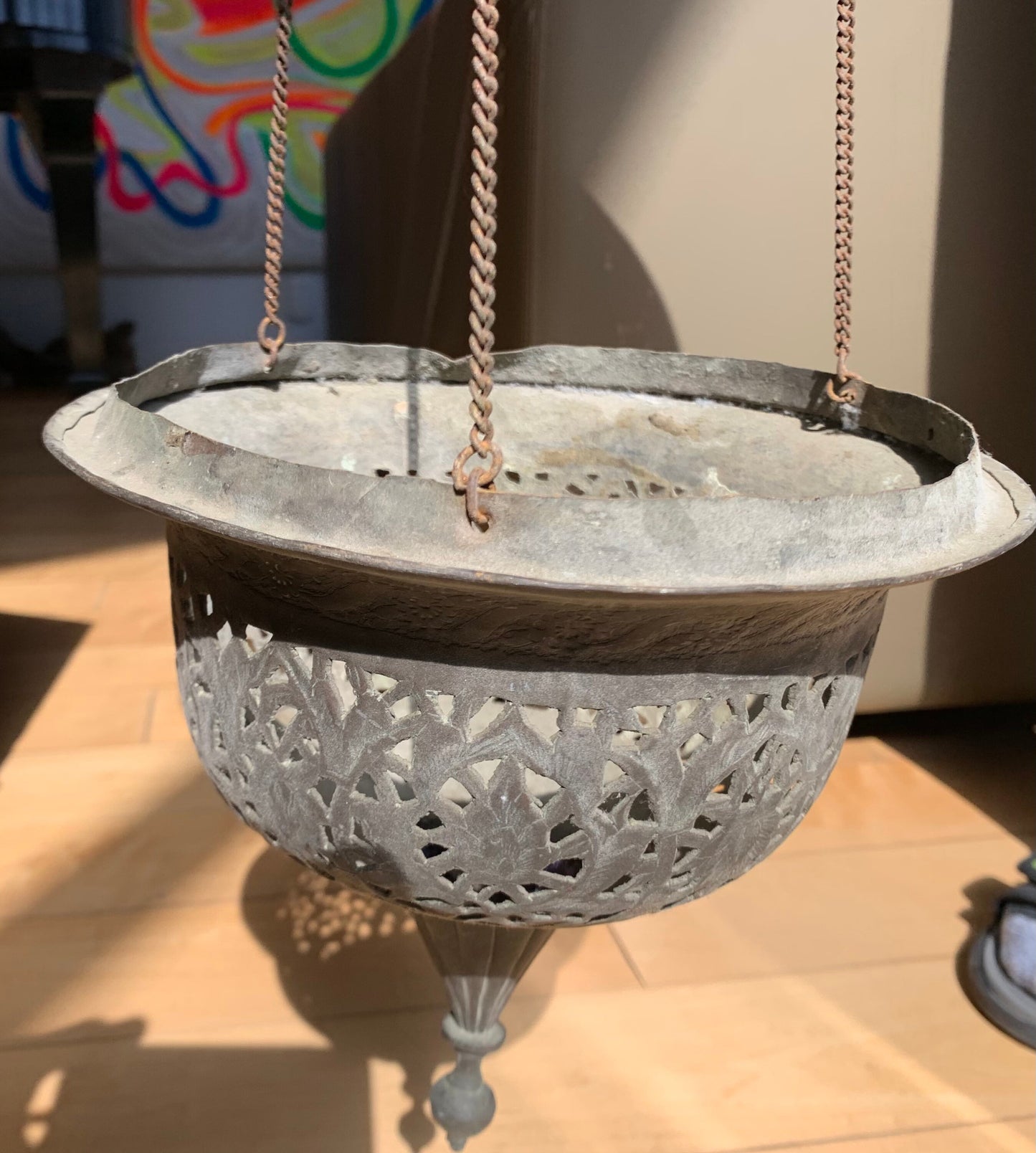 Vintage Brass Moroccan Lantern