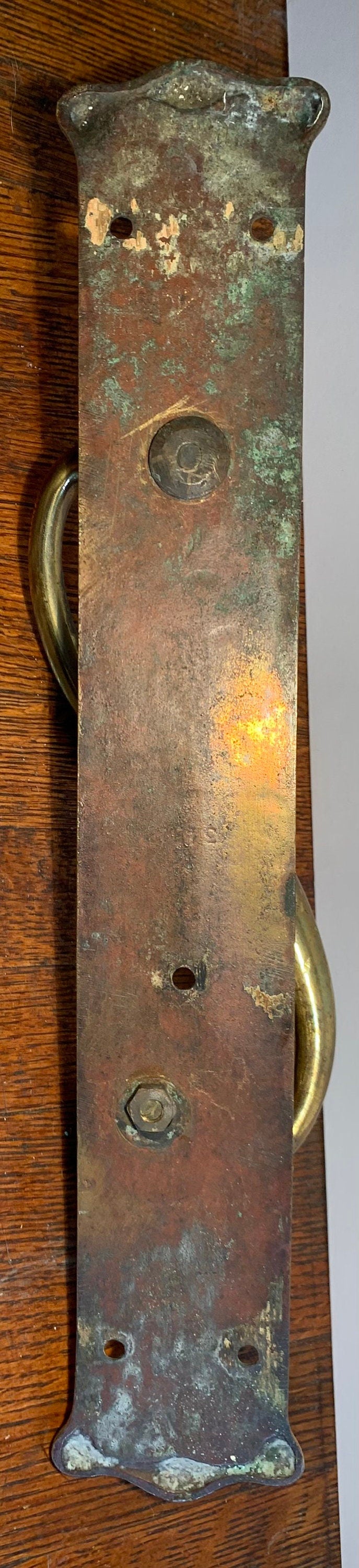 Vintage English Brass Door Pull