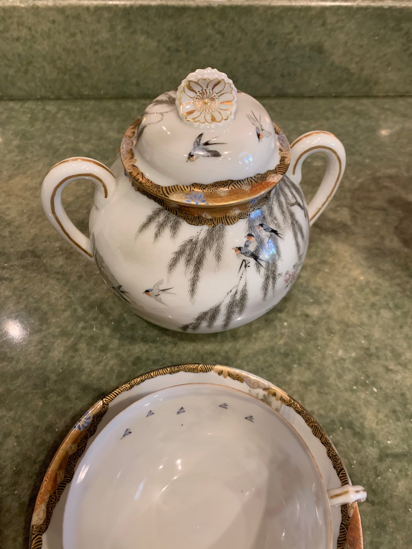 Antique Japanese Tea Set, 8 Pieces