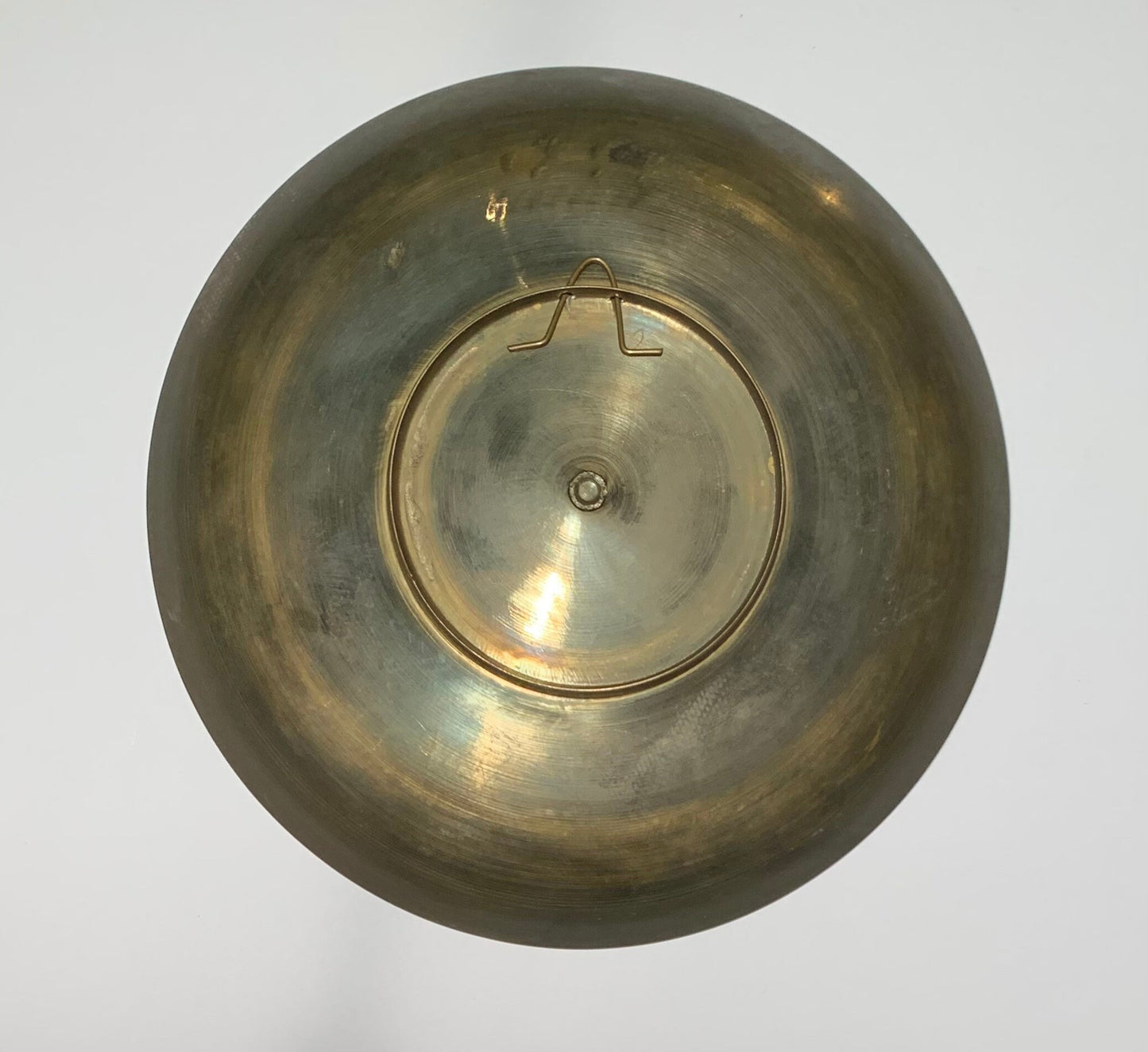 Vintage Etched Brass Bowl