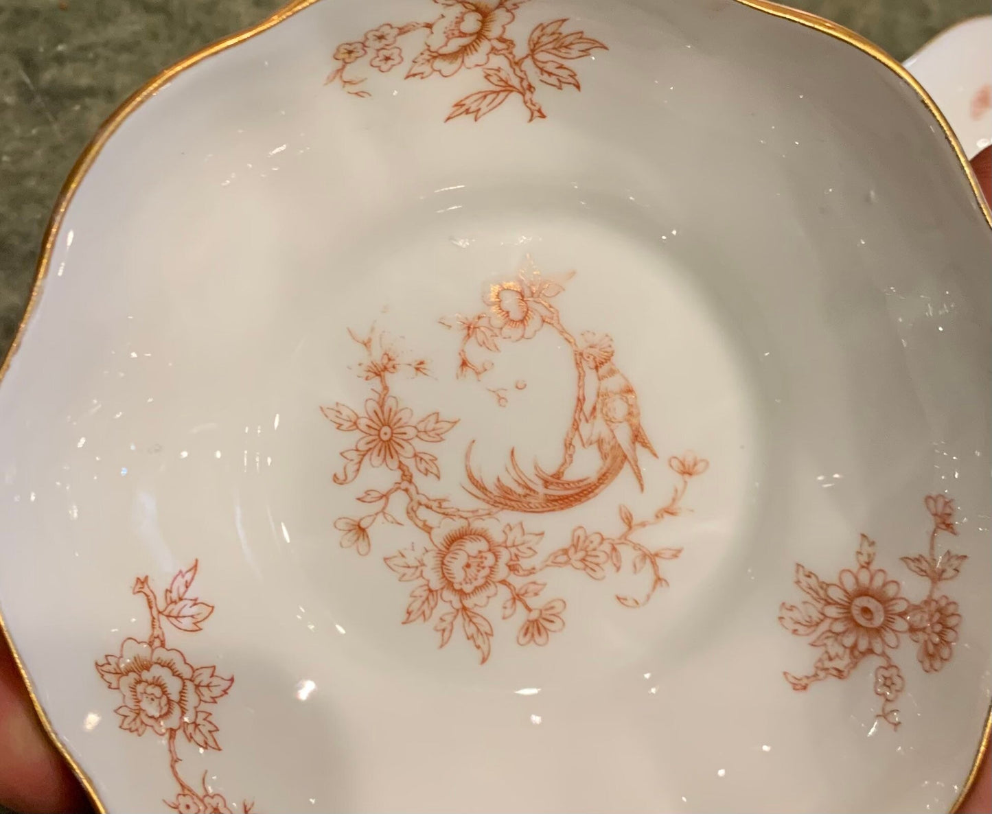 Pair white bowls