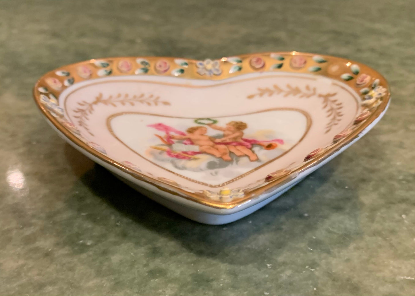 Hand Painted Porcelain Candy Dish