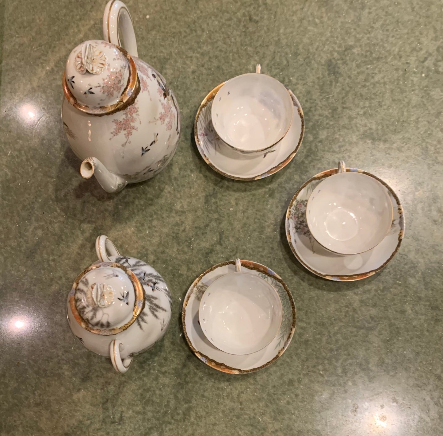 Antique Japanese Tea Set, 8 Pieces
