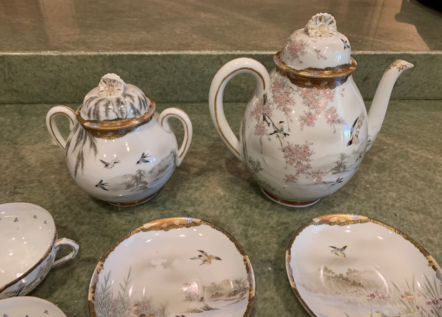 Antique Japanese Tea Set, 8 Pieces