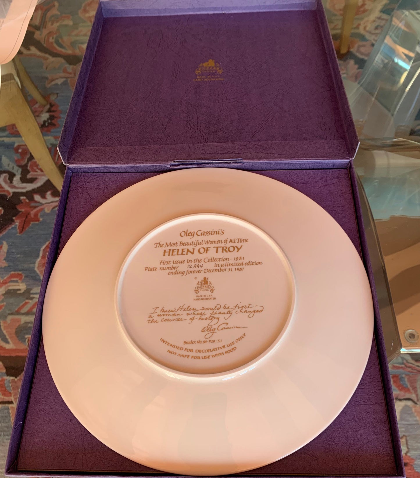 Helen of Troy plate