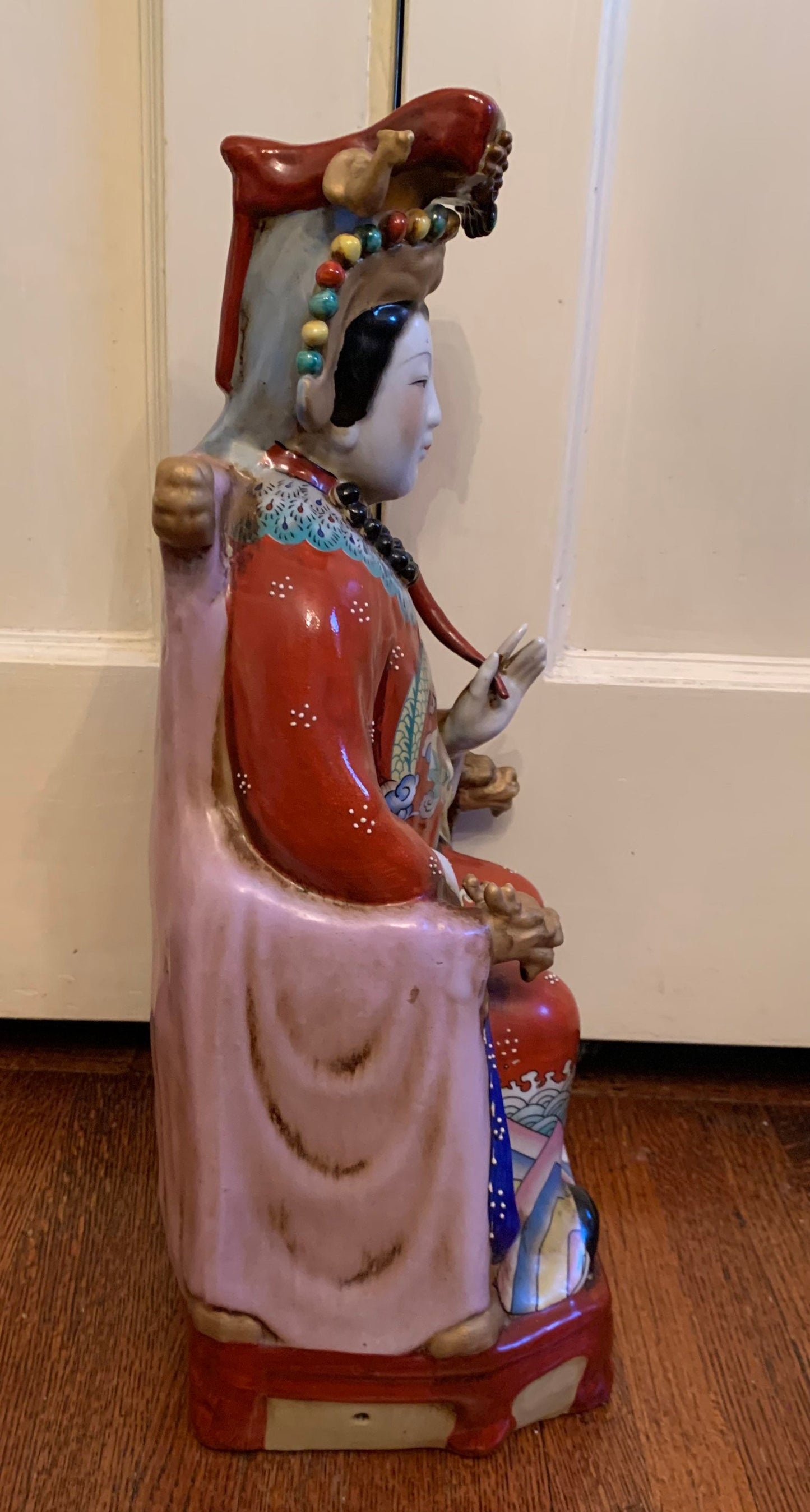 Vintage Ceramic Chinese Statue