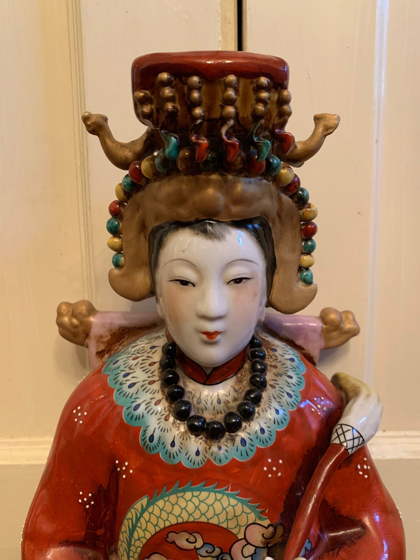 Vintage Ceramic Chinese Statue