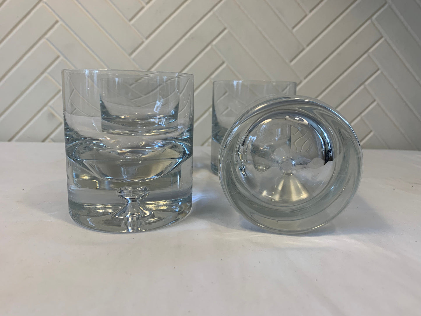 Vintage Rocks Cocktail Tumblers, Set of 4