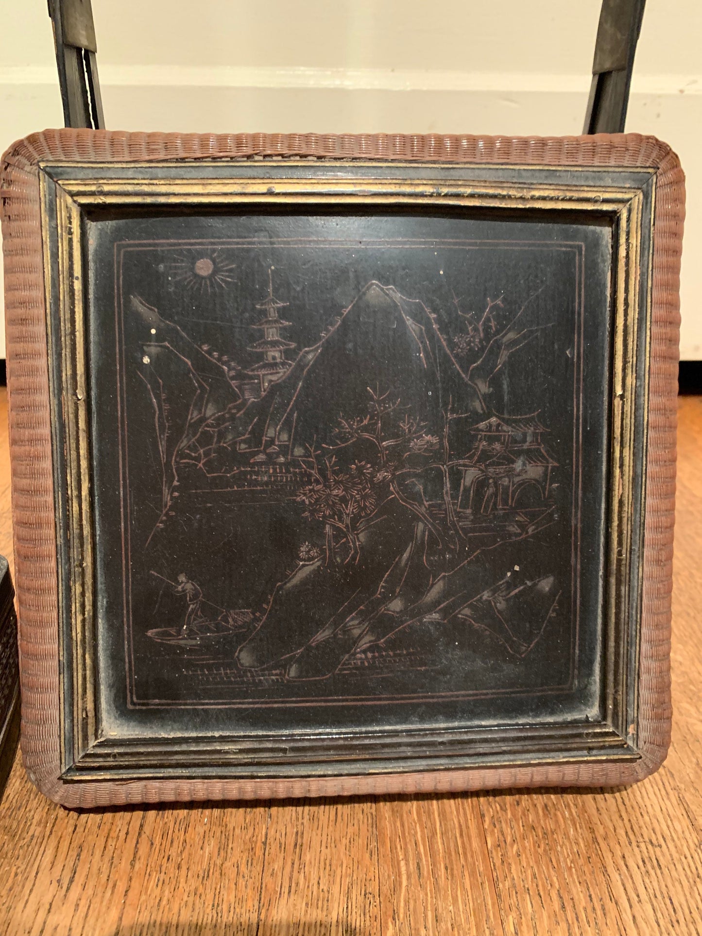 Vintage Chinese Lacquered Tiered Lunch Box