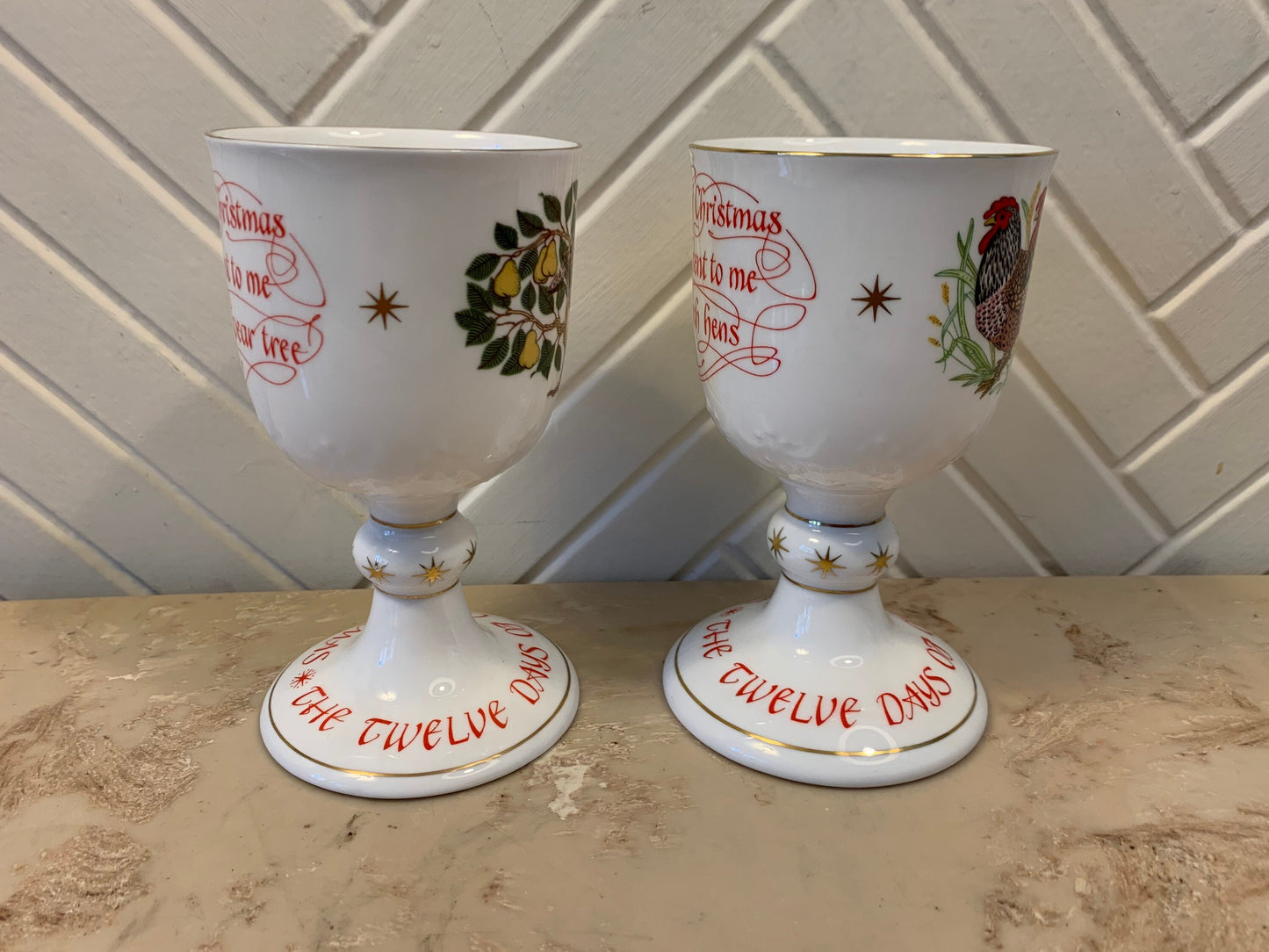 Vintage Christmas Cups