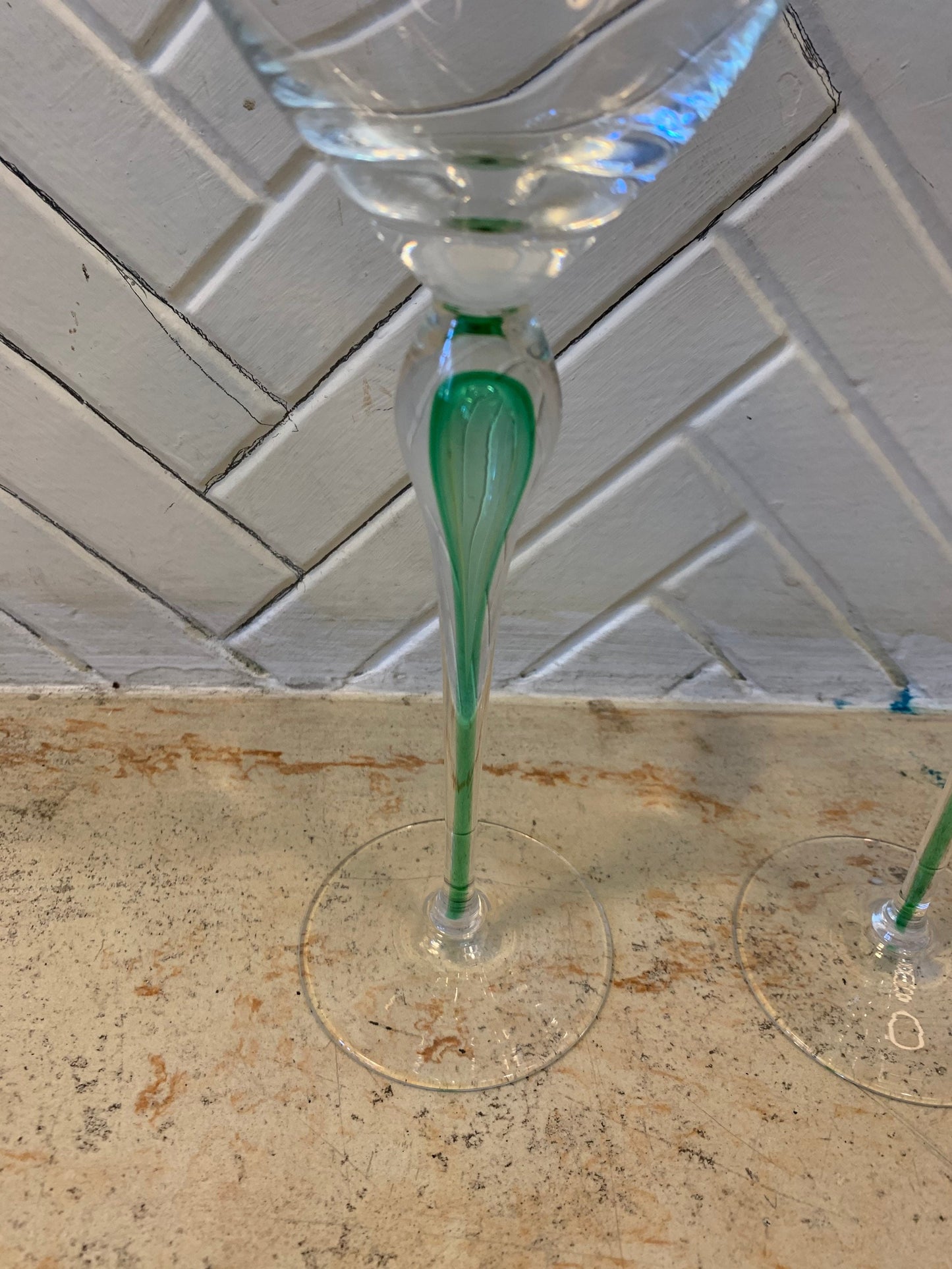 Tall Champagne Glasses, Set of 2