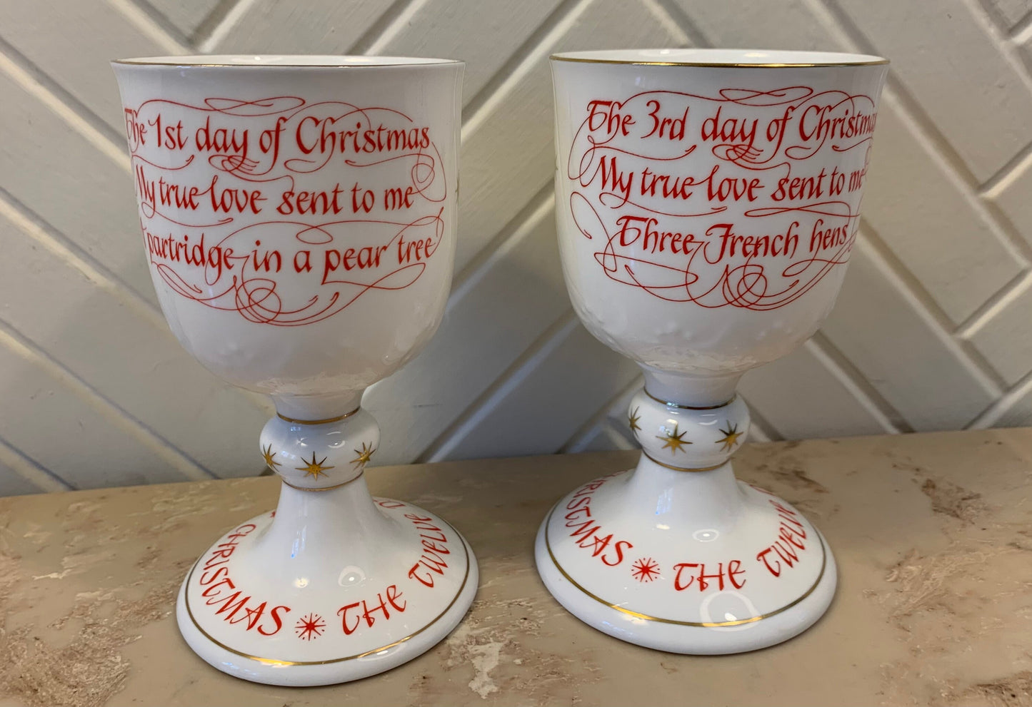 Vintage Christmas Cups