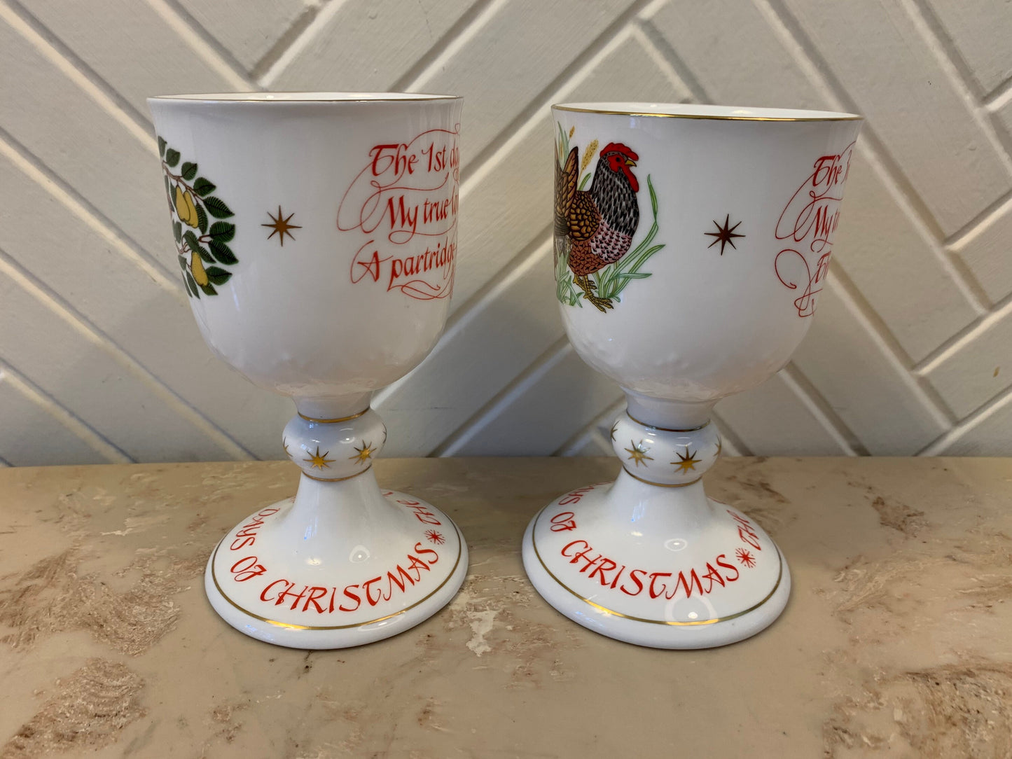 Vintage Christmas Cups