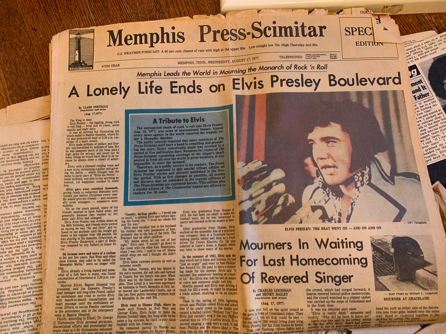 Vintage Elvis Memorabilia Mystery Box