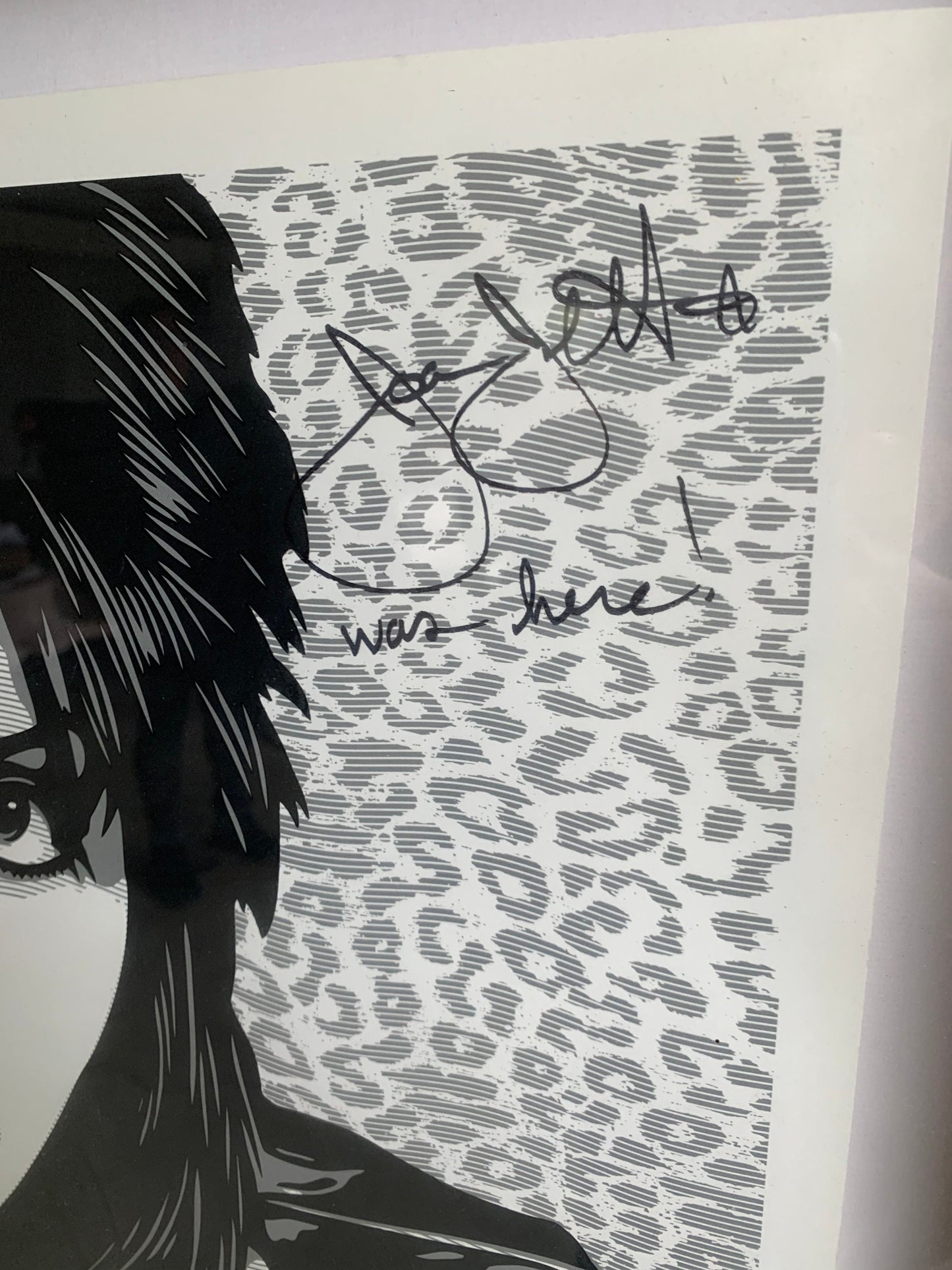 Vintage Joan Jett Framed Lithograph