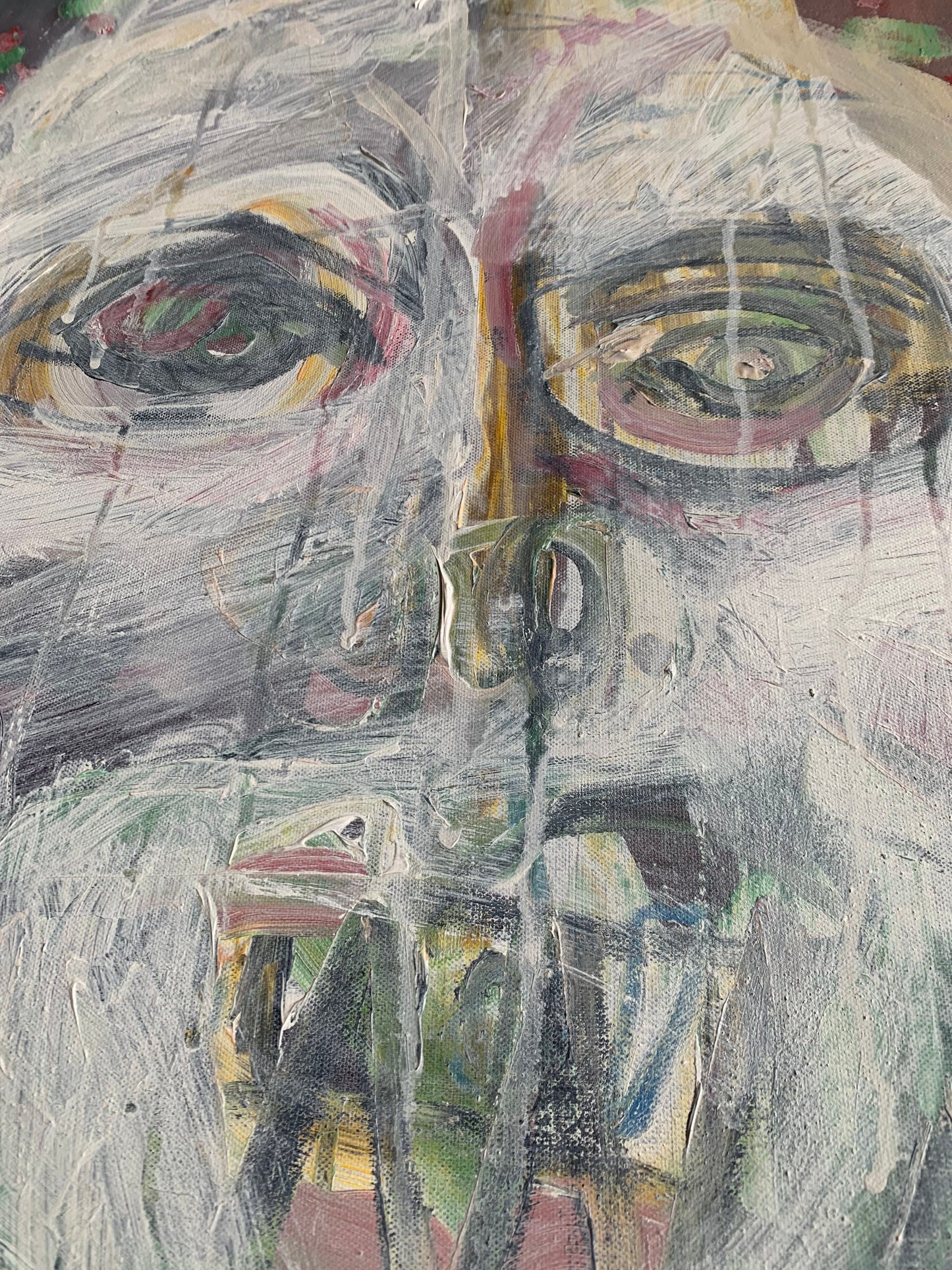 Alison Mosshart Oil on Canvas “Masks”