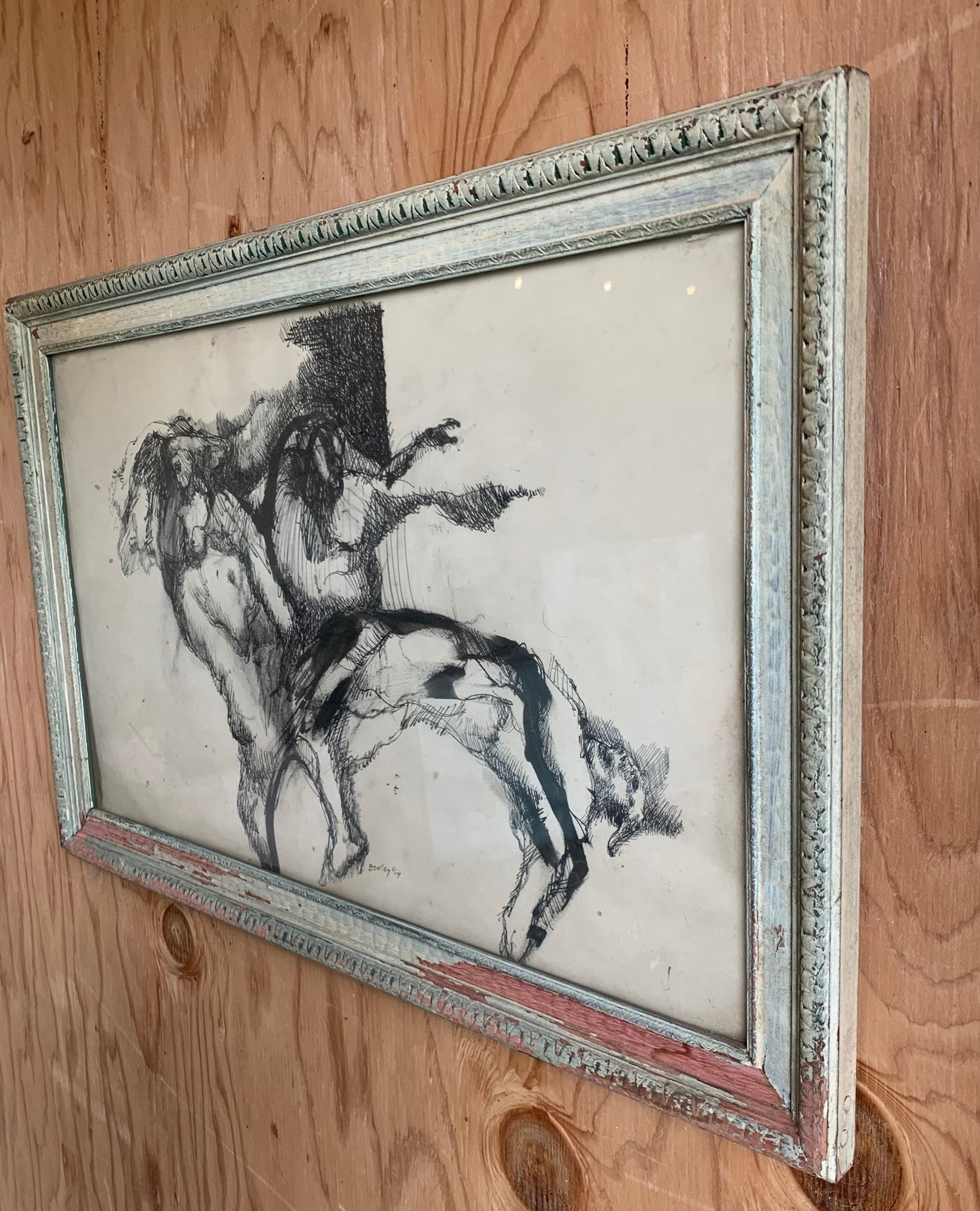 Vintage Ink on Paper Artwork