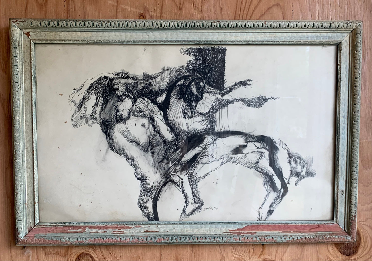 Vintage Ink on Paper Artwork